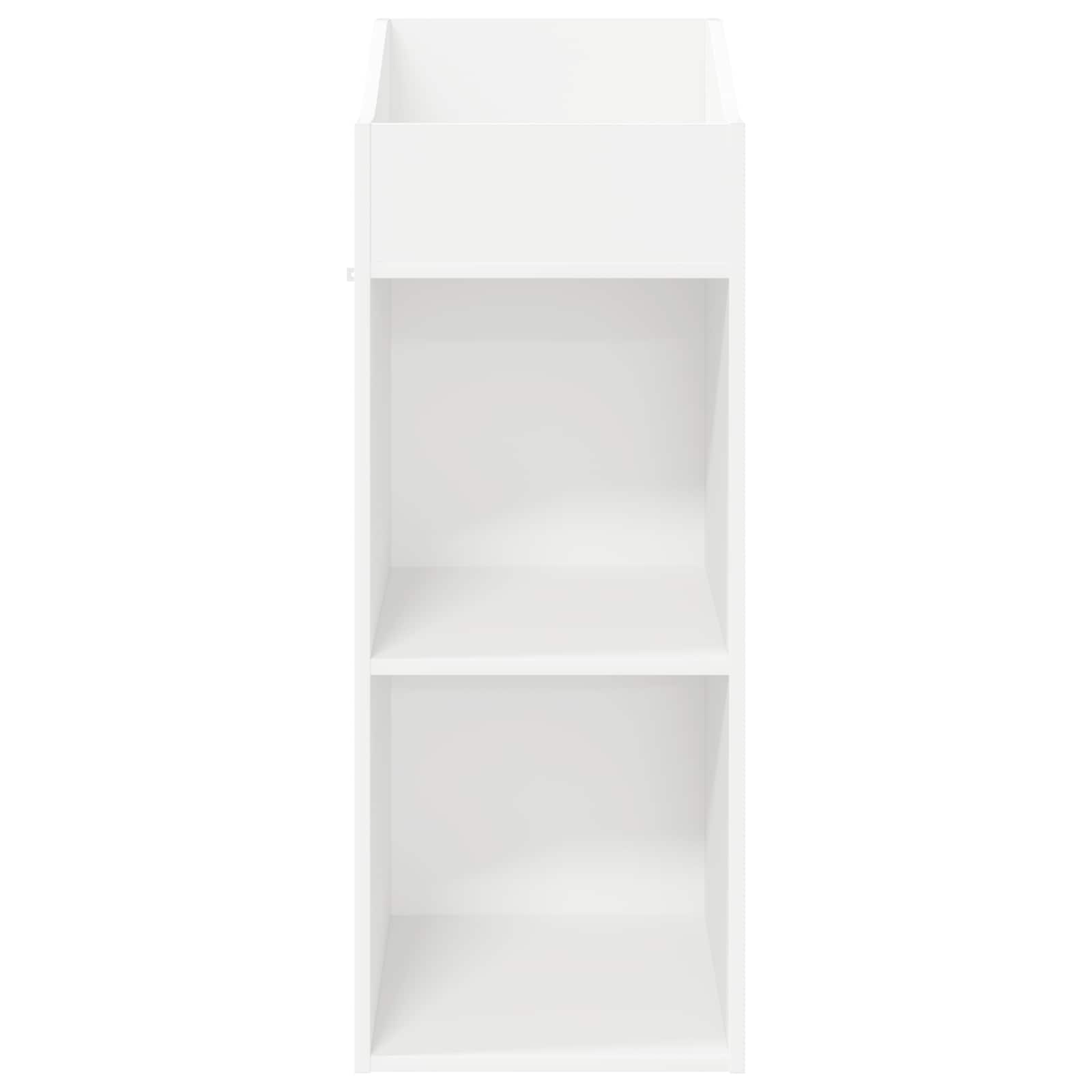 Record Cabinet White 36 x 36 x 95.5 cm Engineered Wood