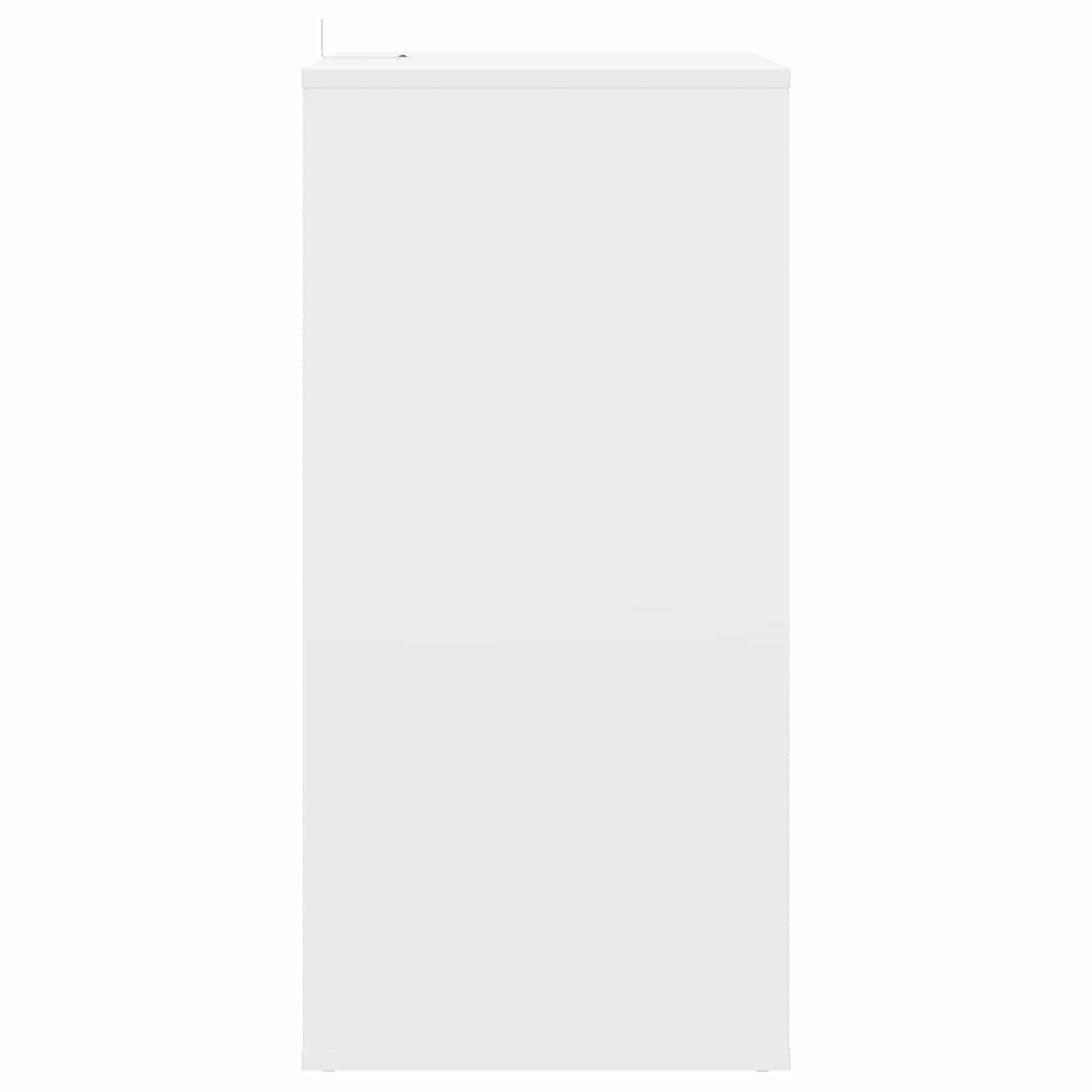 Record Cabinet White 44.5 x 36.5 x 74.5 cm Engineered Wood