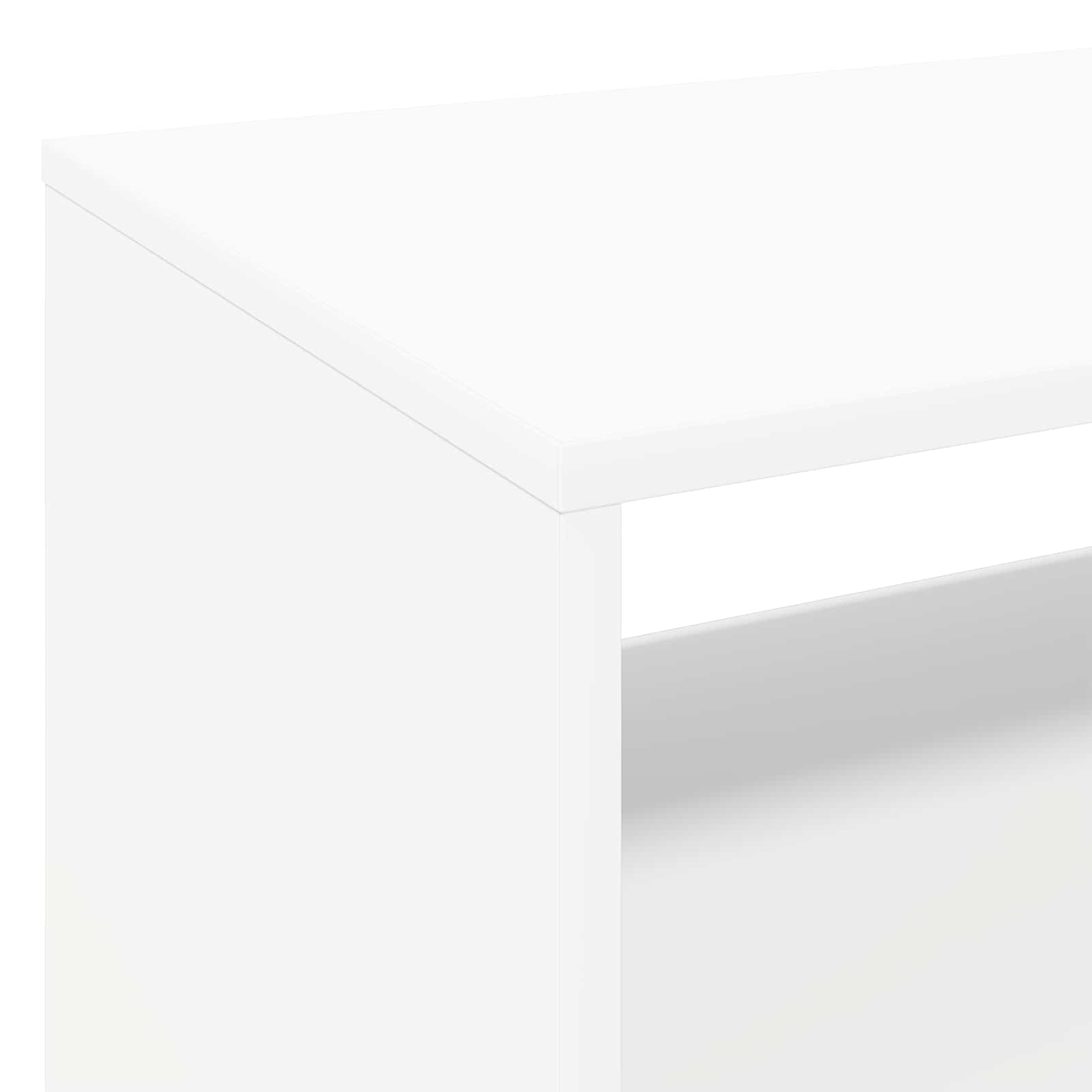 Record Player Stand White 71 x 39.5 x 83 cm Engineered Wood