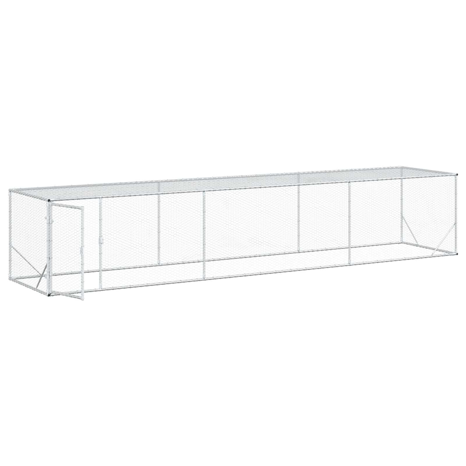 Chicken Yard Silver 500 x 100 x 100 cm Galvanised Steel