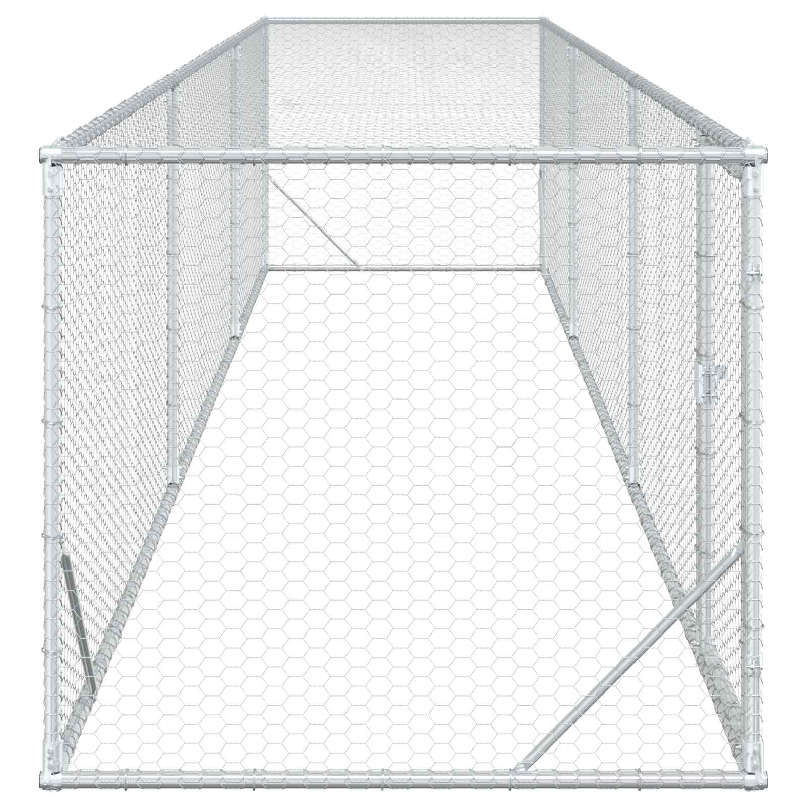 Chicken Yard Silver 500 x 100 x 100 cm Galvanised Steel