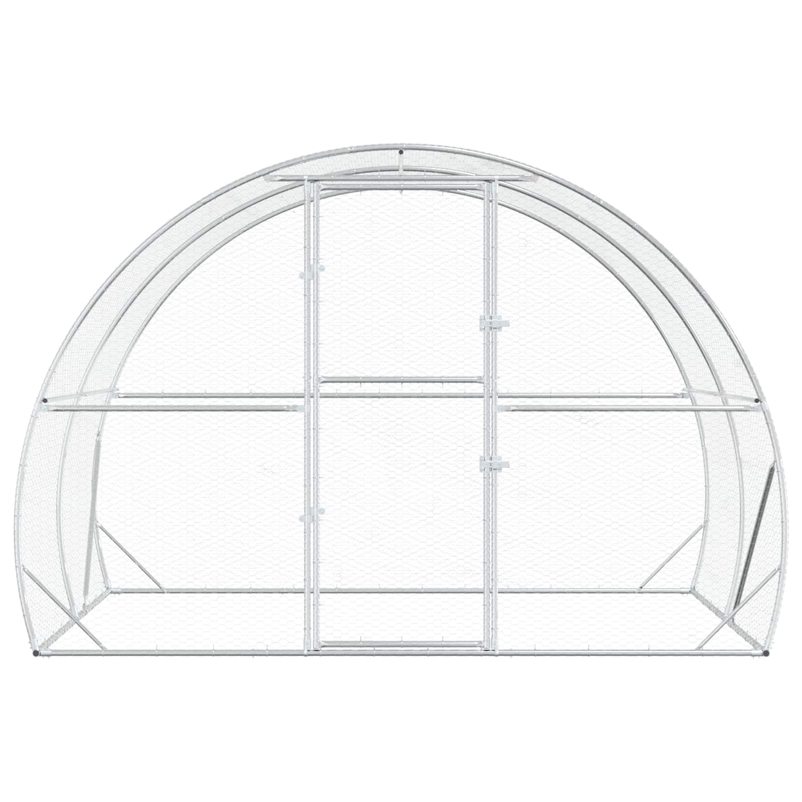 Chicken Coop Silver 200 x 300 x 200 cm Galvanised Steel