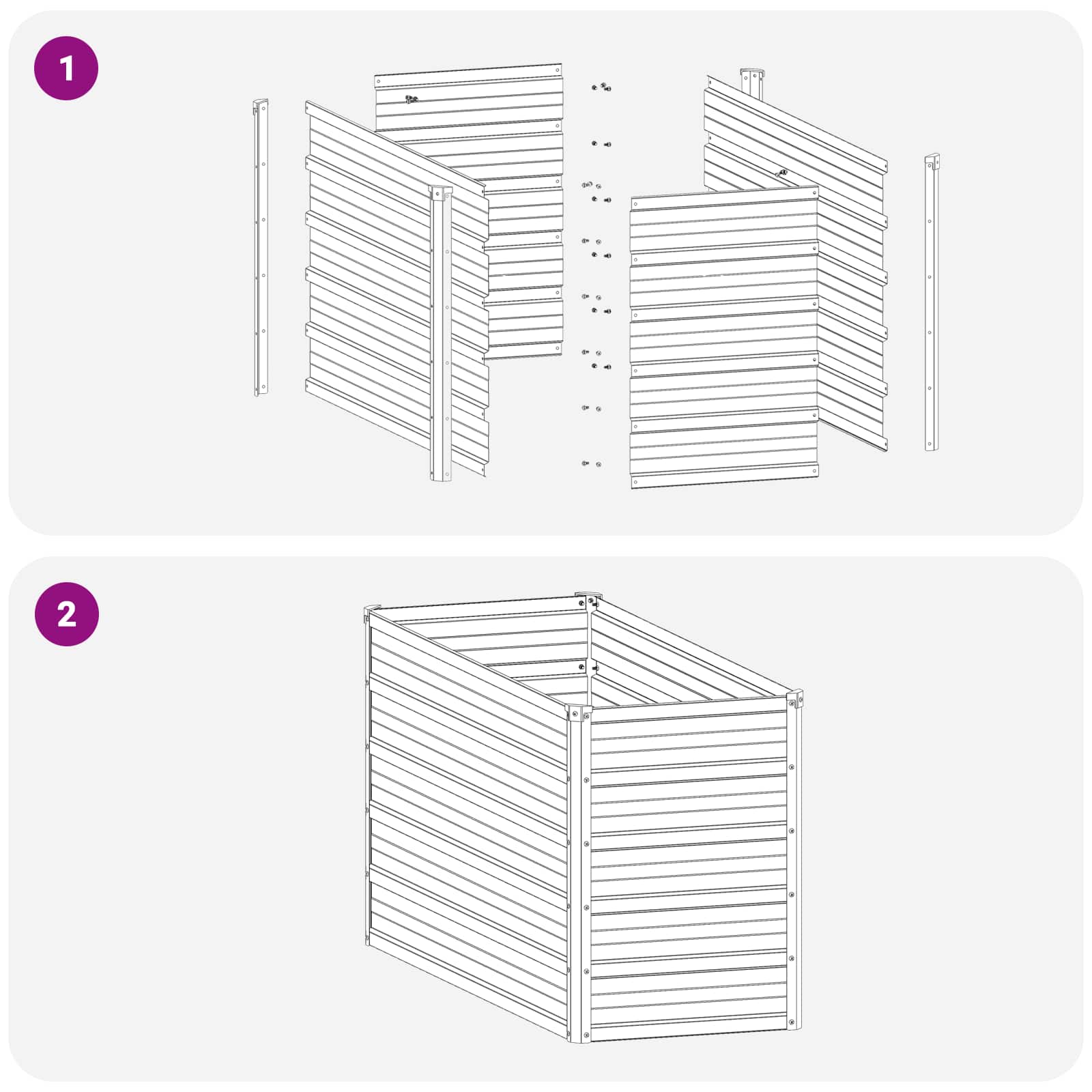 Raised Garden Bed Anthracite 100 x 40 x 55 cm cold-rolled steel