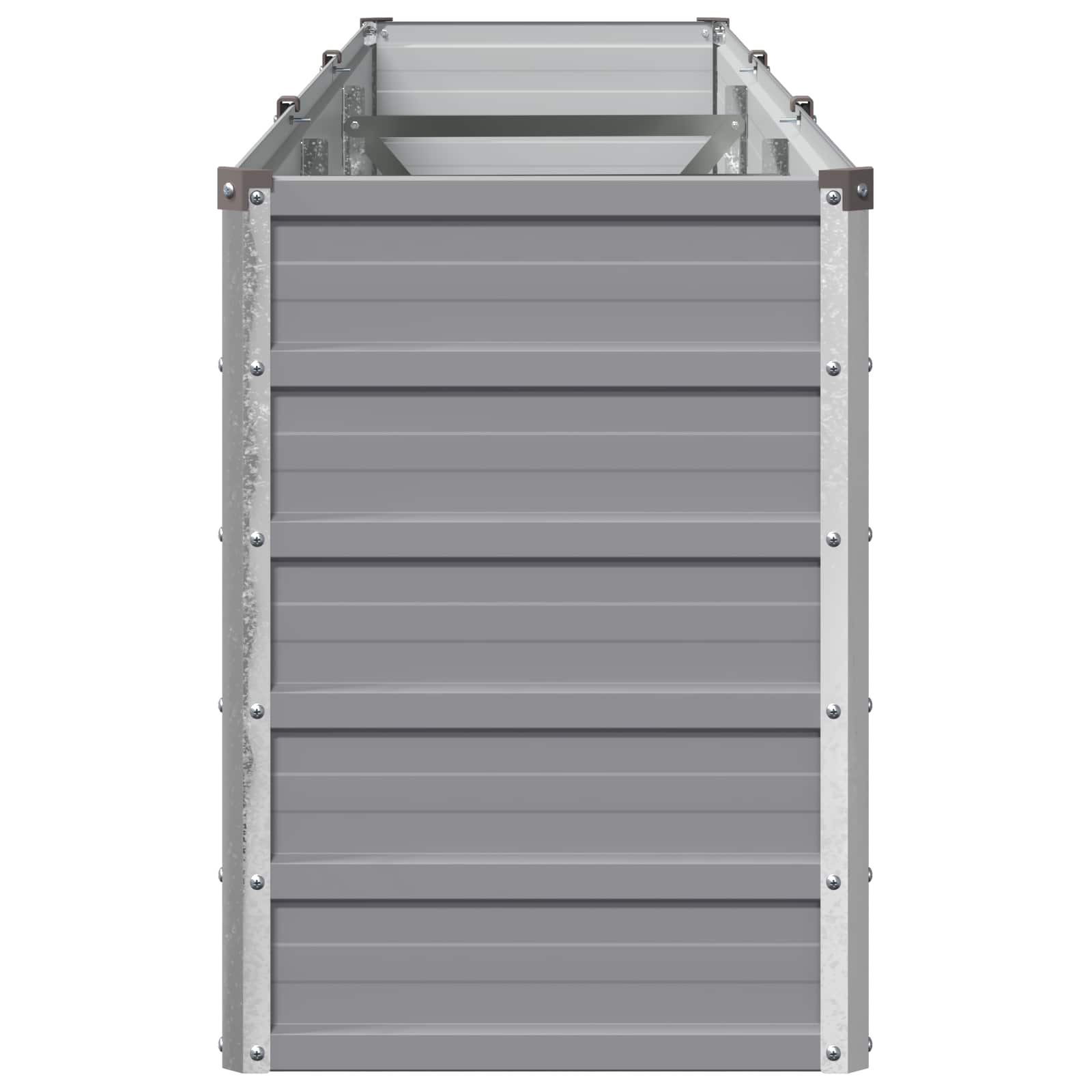 Raised Garden Bed Grey 240 x 40 x 55 cm cold-rolled steel