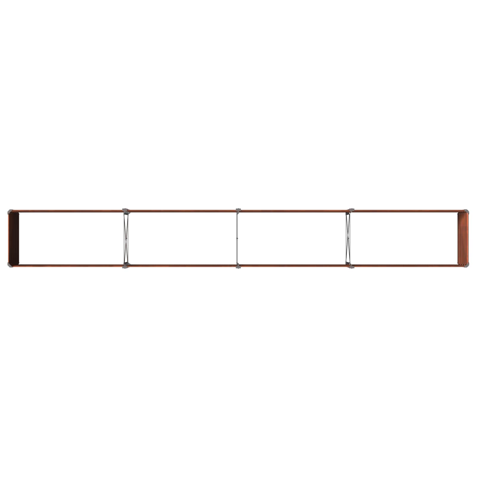 Raised Garden Bed Rusty 320 x 40 x 55 cm corton