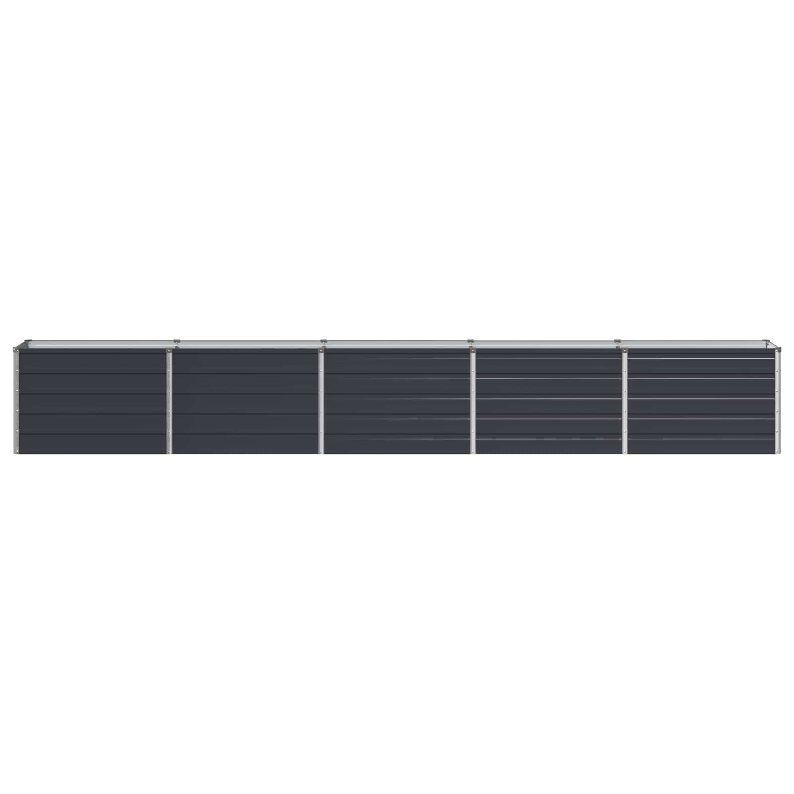 Raised Garden Bed Anthracite 400 x 40 x 55 cm cold-rolled steel
