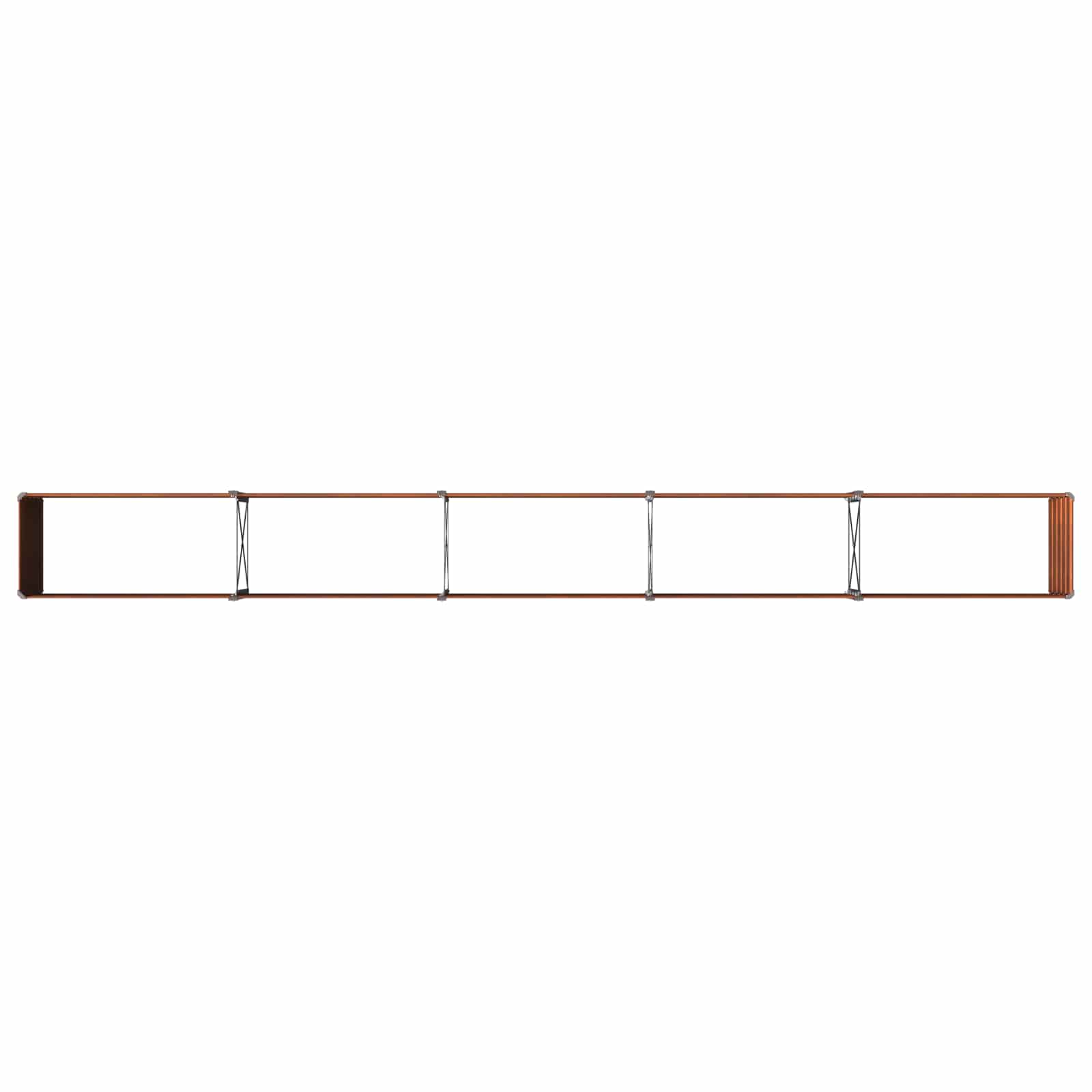Raised Garden Bed Rusty 400 x 40 x 55 cm corton