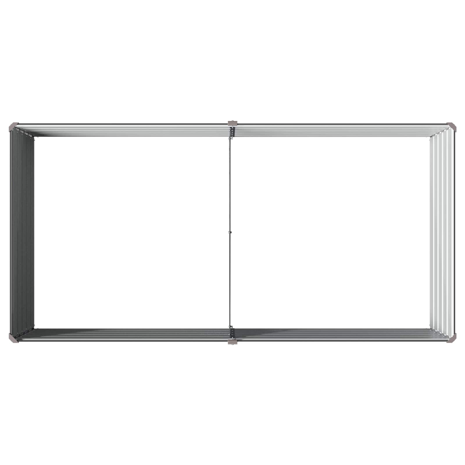 Raised Garden Bed Anthracite 160 x 80 x 55 cm cold-rolled steel