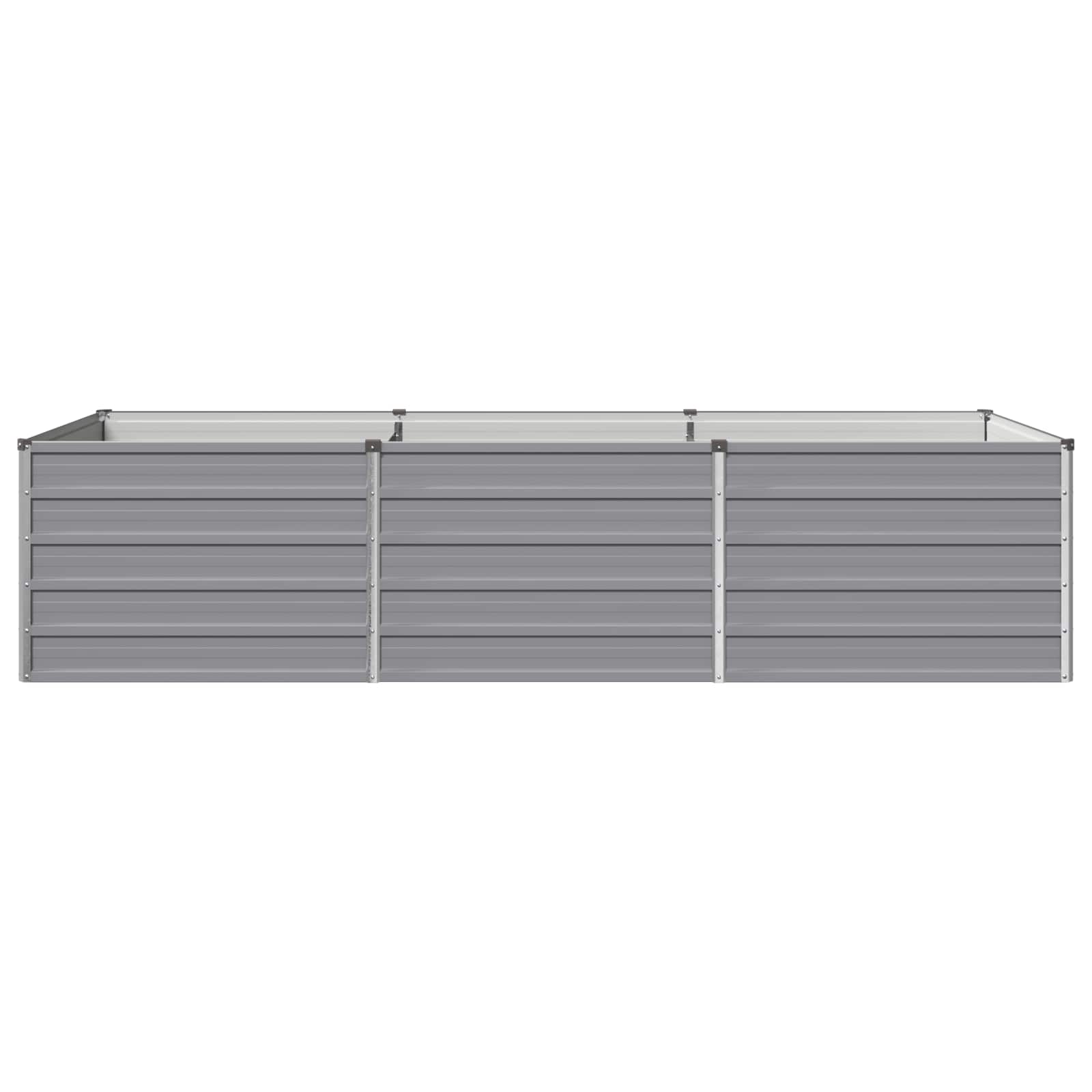 Raised Garden Bed Grey 240 x 80 x 55 cm cold-rolled steel