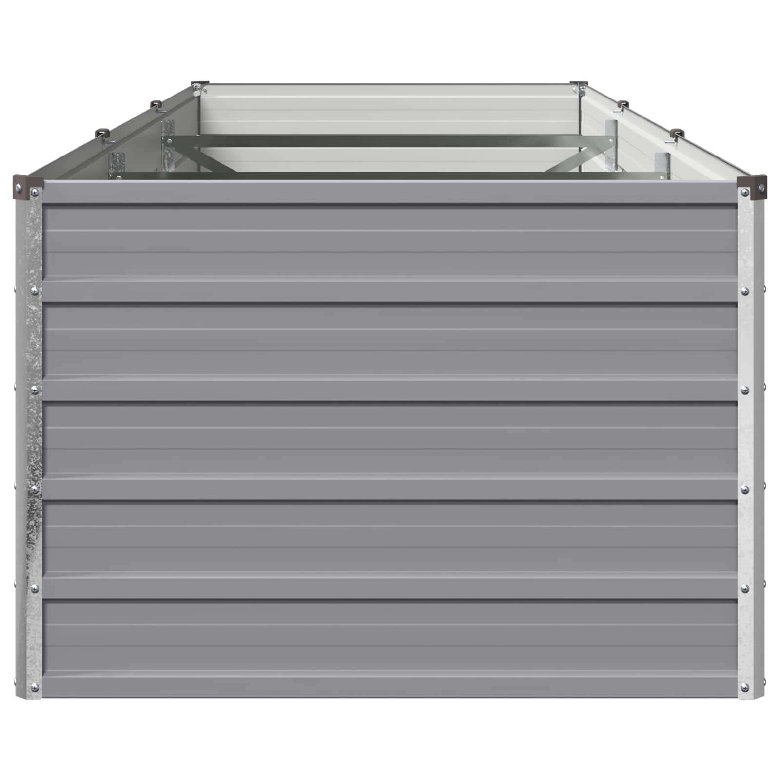 Raised Garden Bed Grey 240 x 80 x 55 cm cold-rolled steel