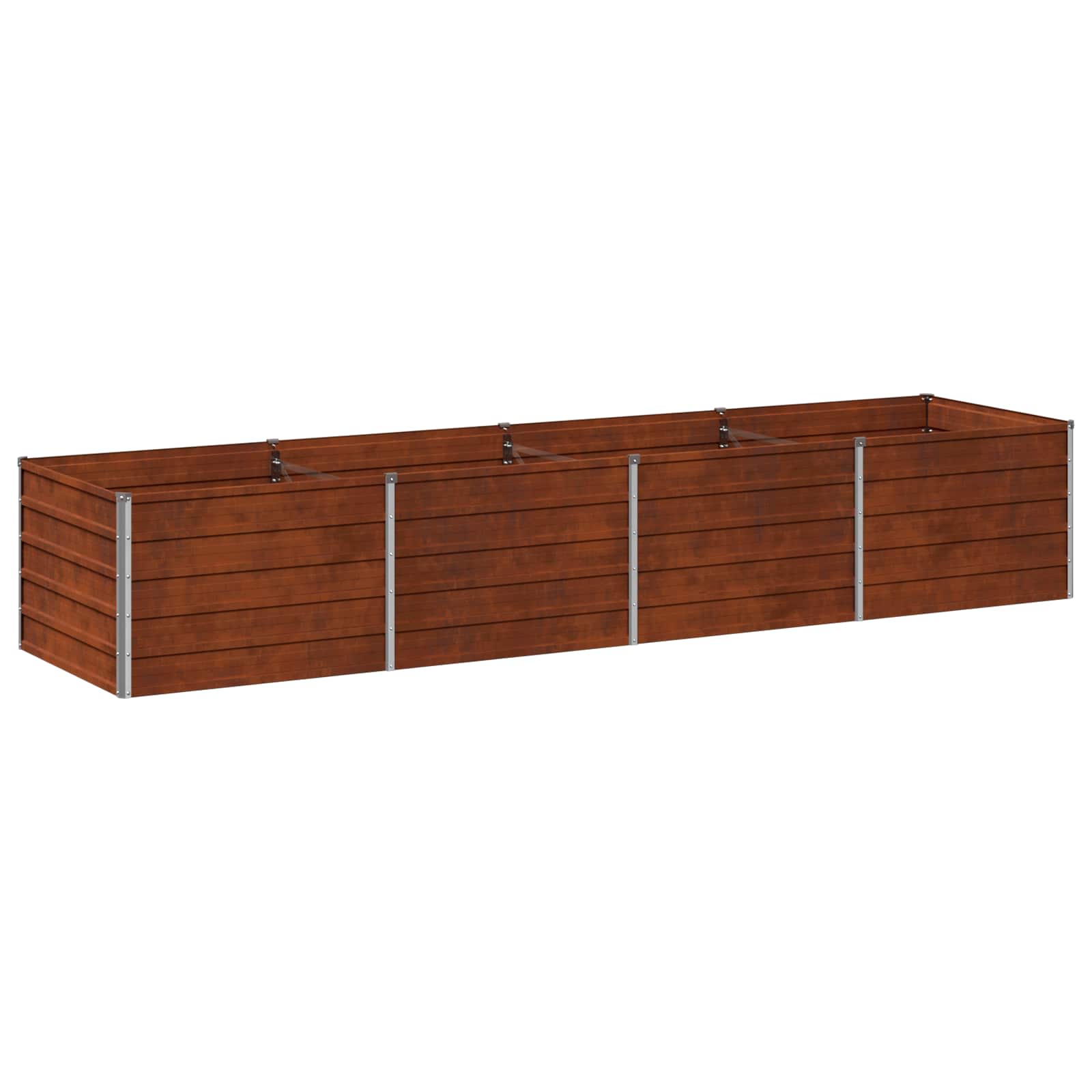 Raised Garden Bed Rusty 320 x 80 x 55 cm corton
