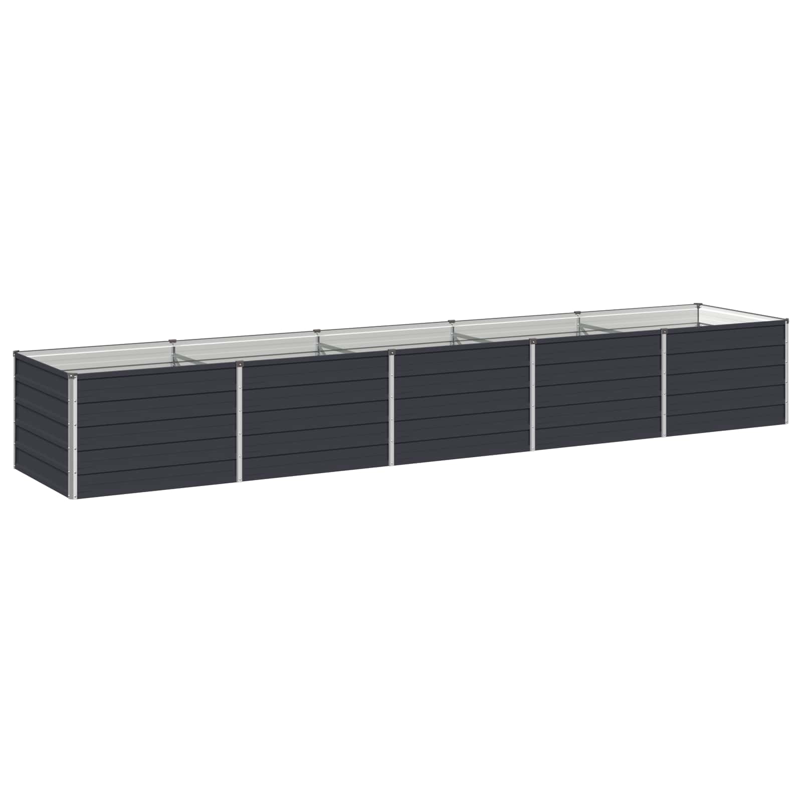 Raised Garden Bed Anthracite 400 x 80 x 55 cm cold-rolled steel