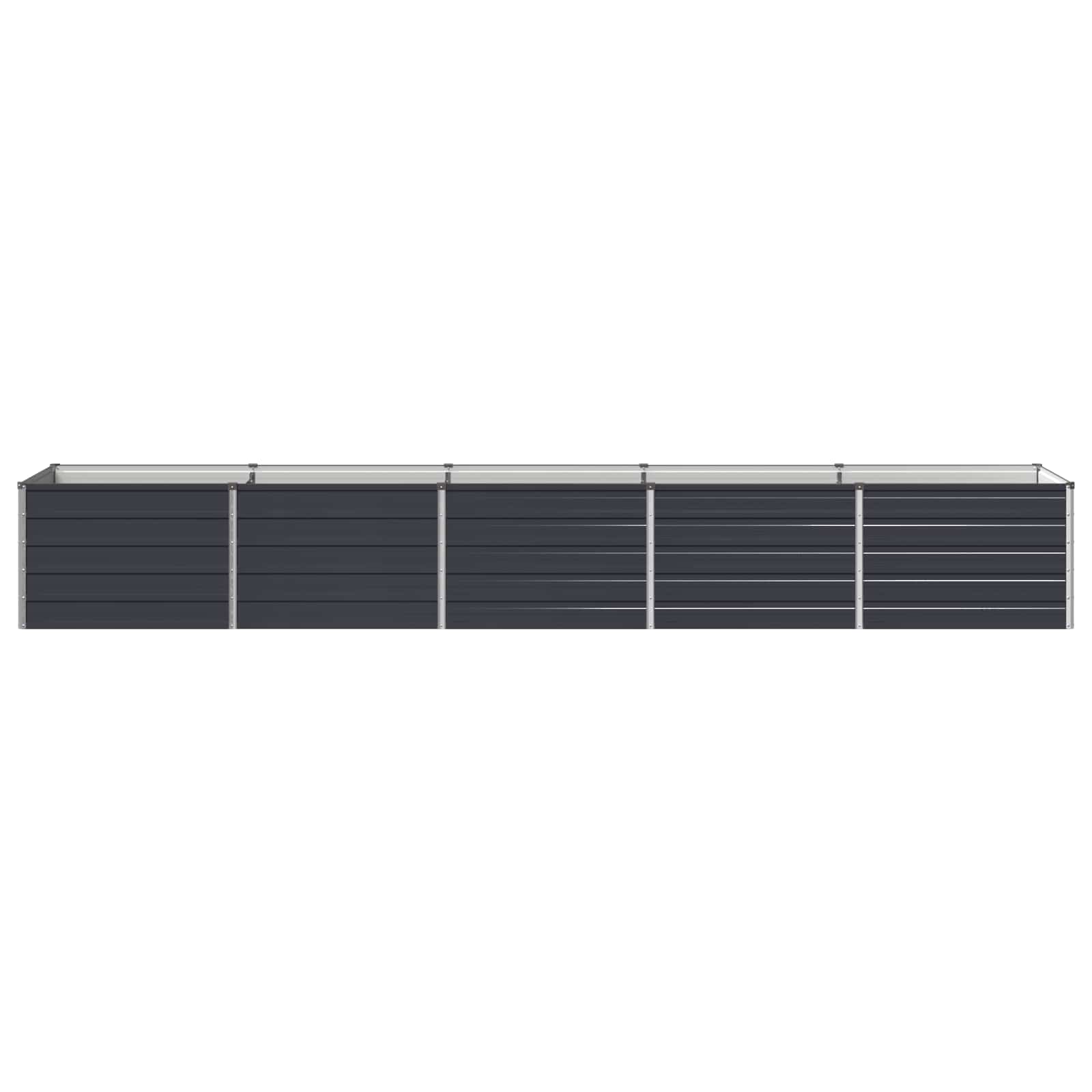 Raised Garden Bed Anthracite 400 x 80 x 55 cm cold-rolled steel