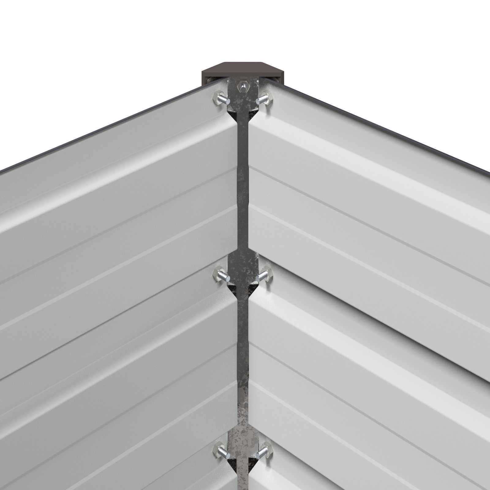 Raised Garden Bed Anthracite 160 x 80 x 24 cm cold-rolled steel