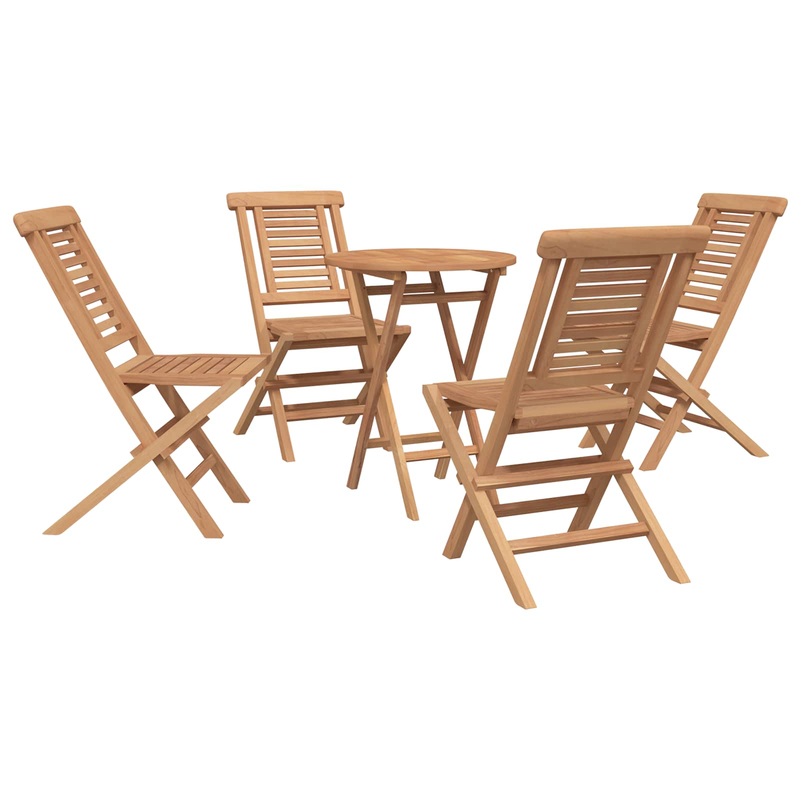 Garden Set 3 pcs Brown Solid Teak Wood