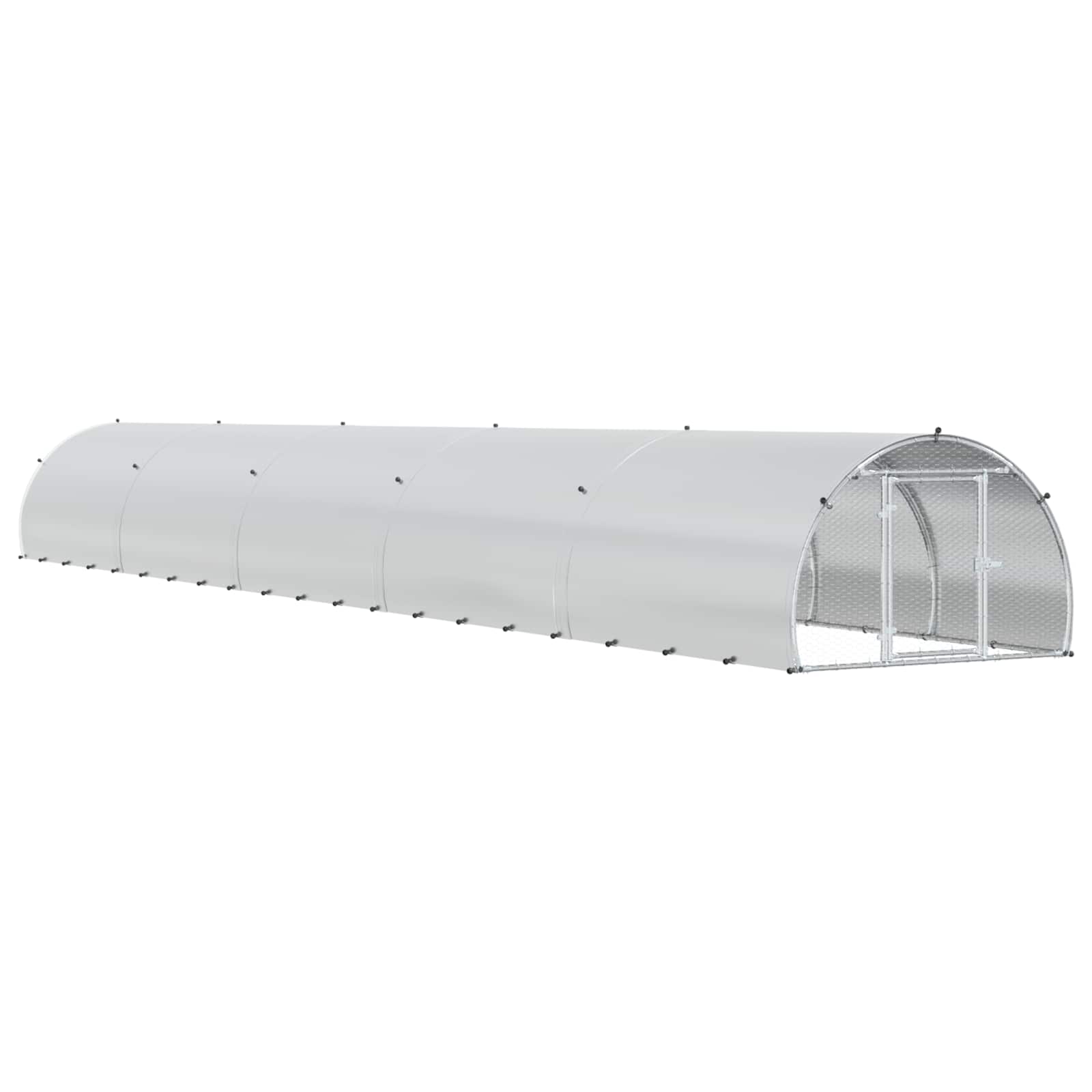 Chicken Coop Silver 1000 x 150 x 100 cm Galvanised Steel