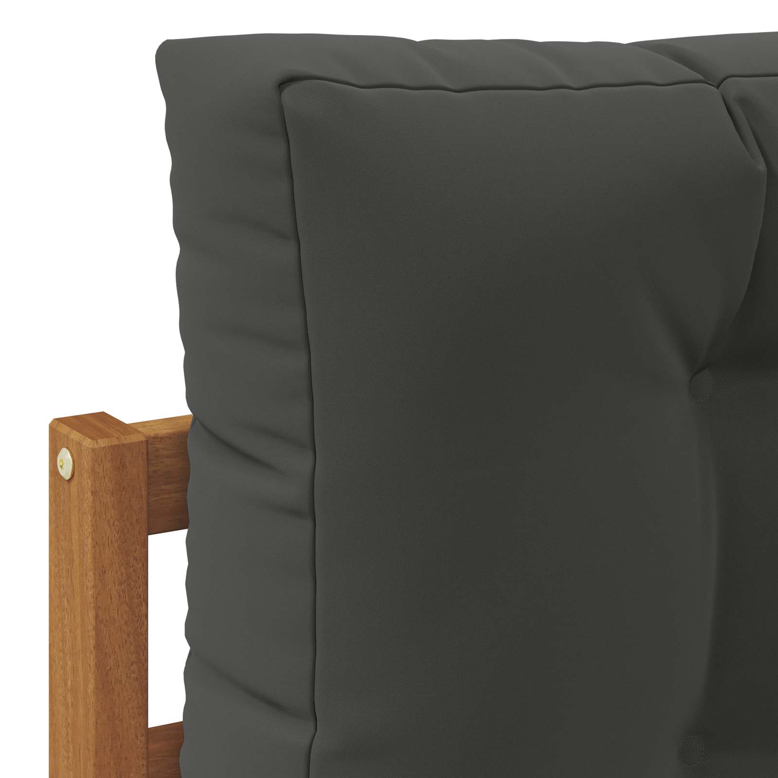 Outdoor Sofa Solid Acacia Wood and Polyester