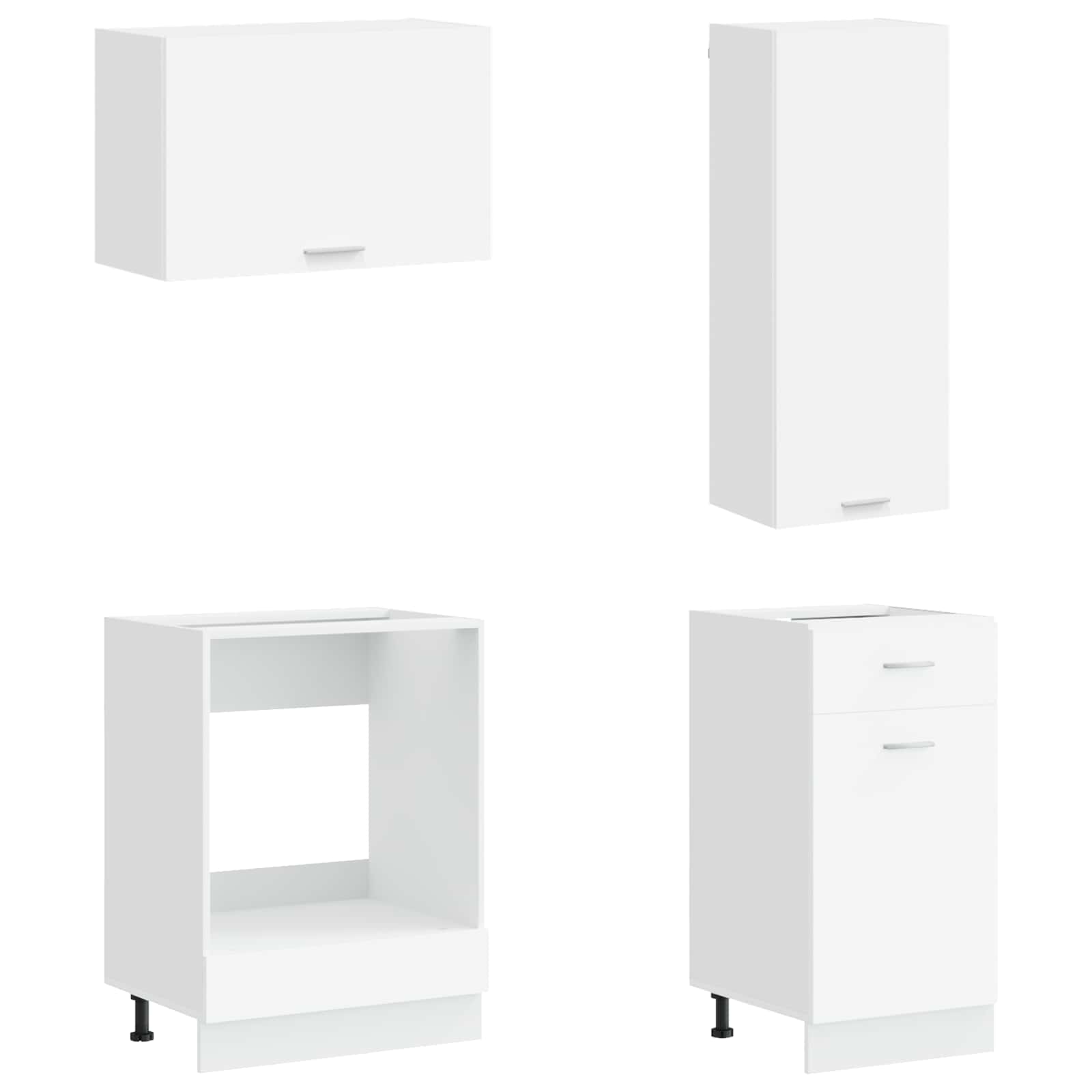 Kitchen Unit LYON 8 pcs White Engineered Wood