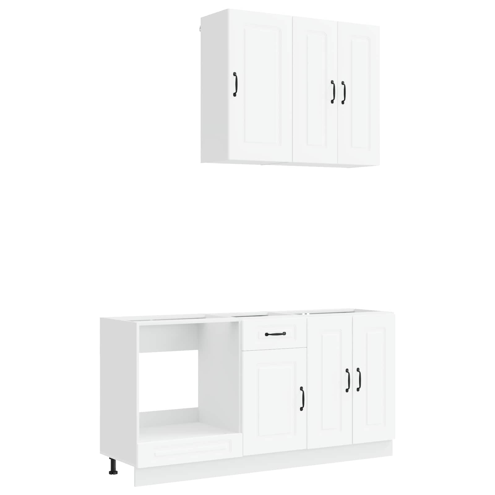 Kitchen Unit KALMAR 5 pcs White Engineered Wood