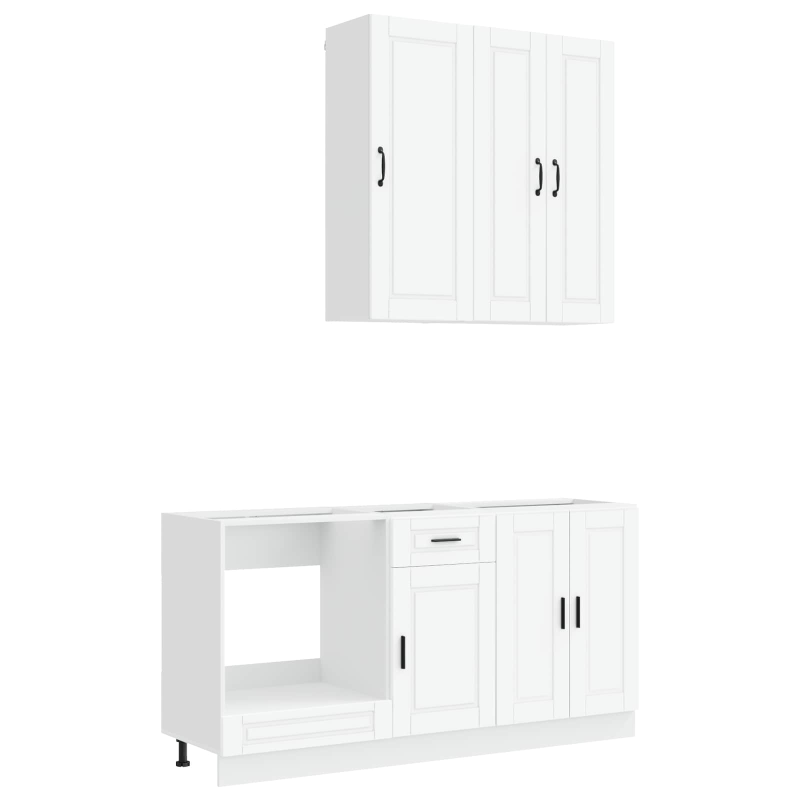Kitchen Unit PORTO 5 pcs White Engineered Wood