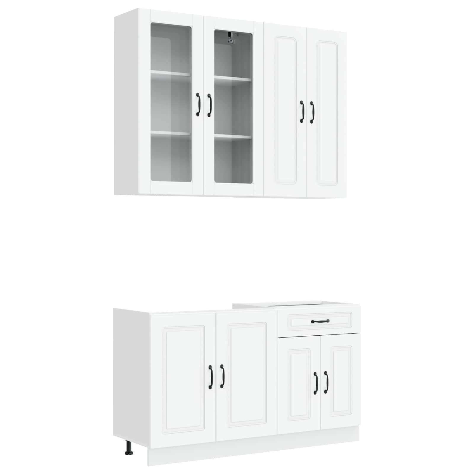 Kitchen Unit KALMAR 4 pcs White Engineered Wood