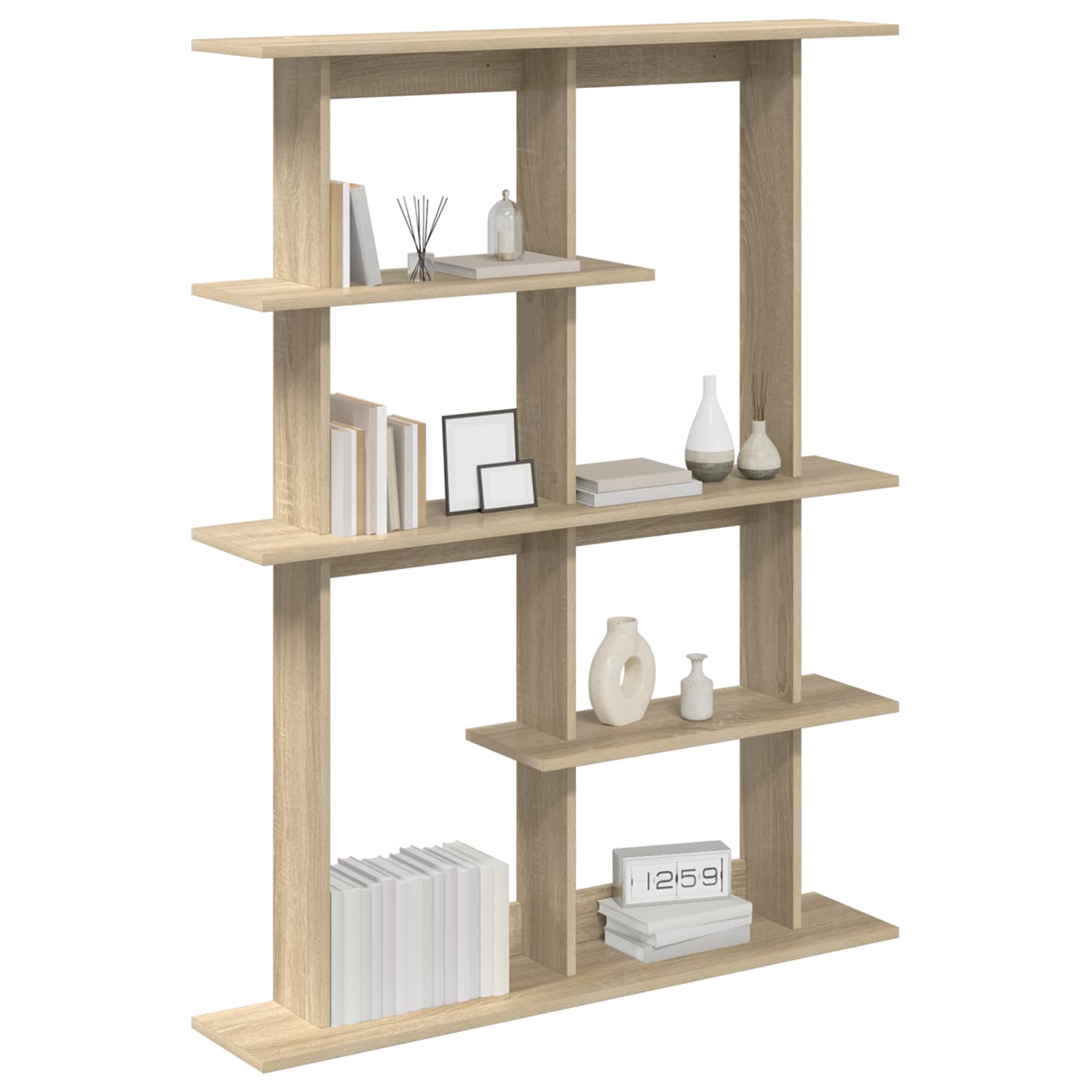 Wall Shelf Sonoma Oak 102 x 20 x 130 cm Engineered Wood