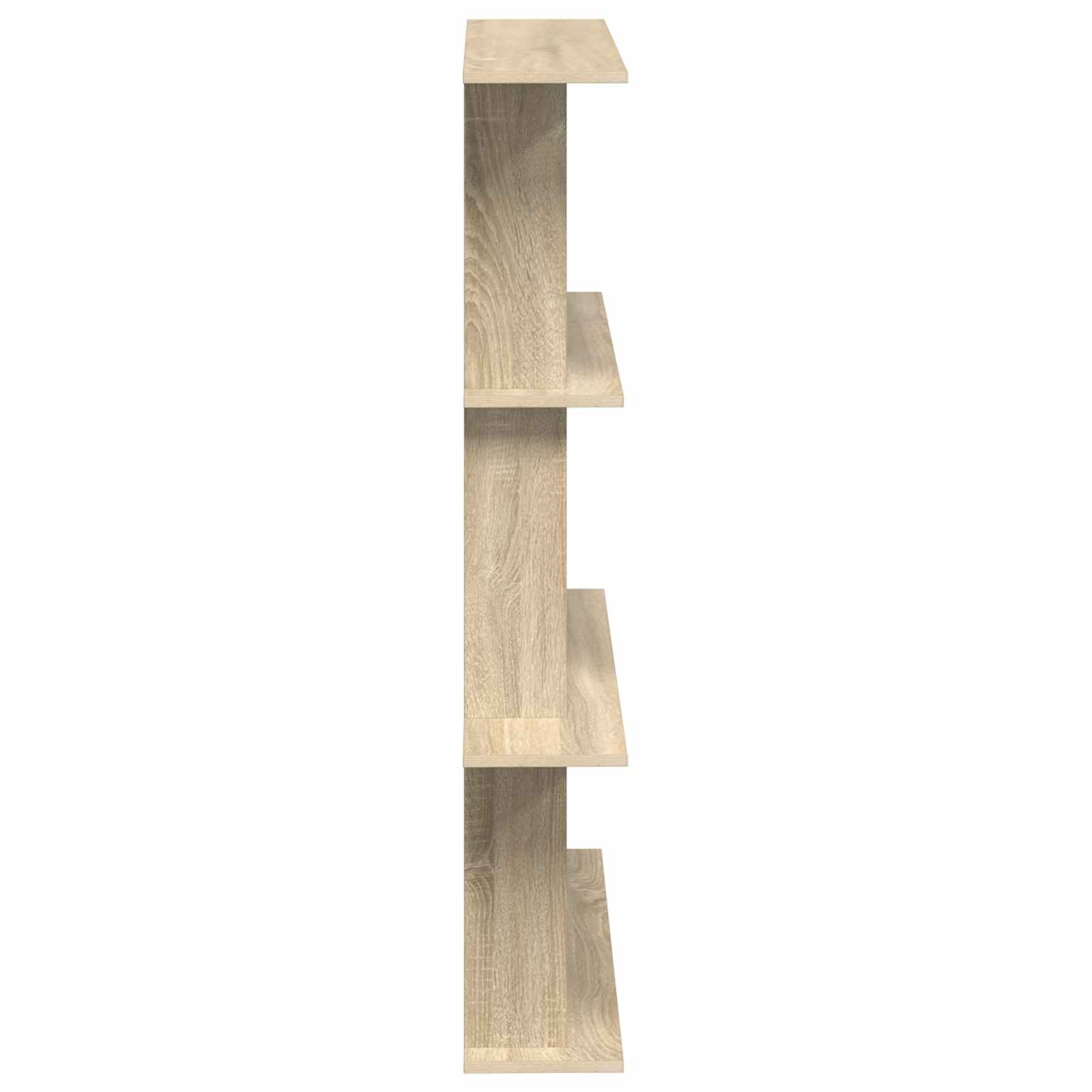 Wall Shelf Sonoma Oak 100 x 20 x 126 cm Engineered Wood