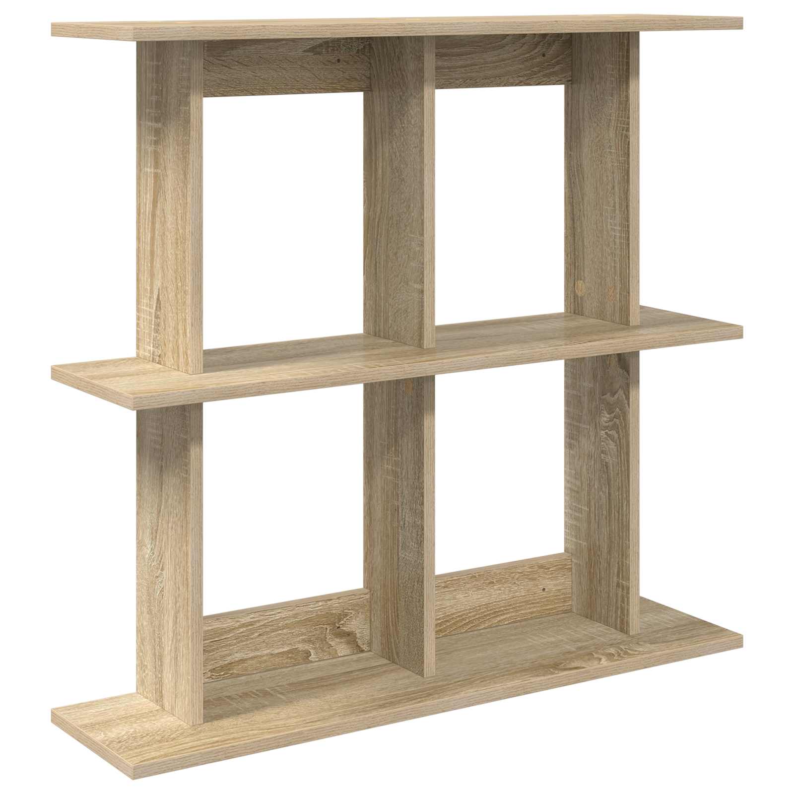 Wall Shelf Wall-Mounted Brown 100 x 20 x 75 cm Engineered Wood