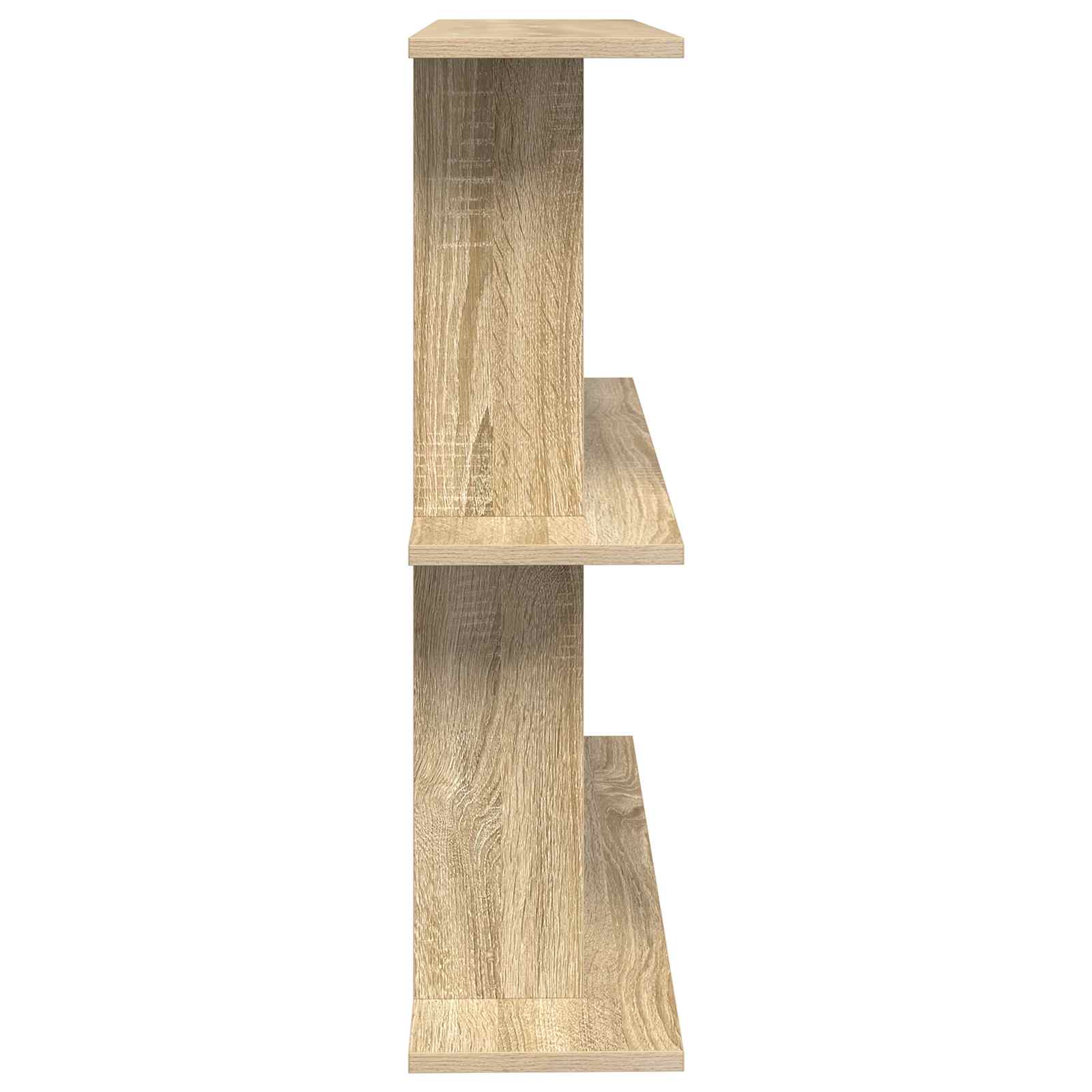 Wall Shelf Wall-Mounted Brown 100 x 20 x 75 cm Engineered Wood