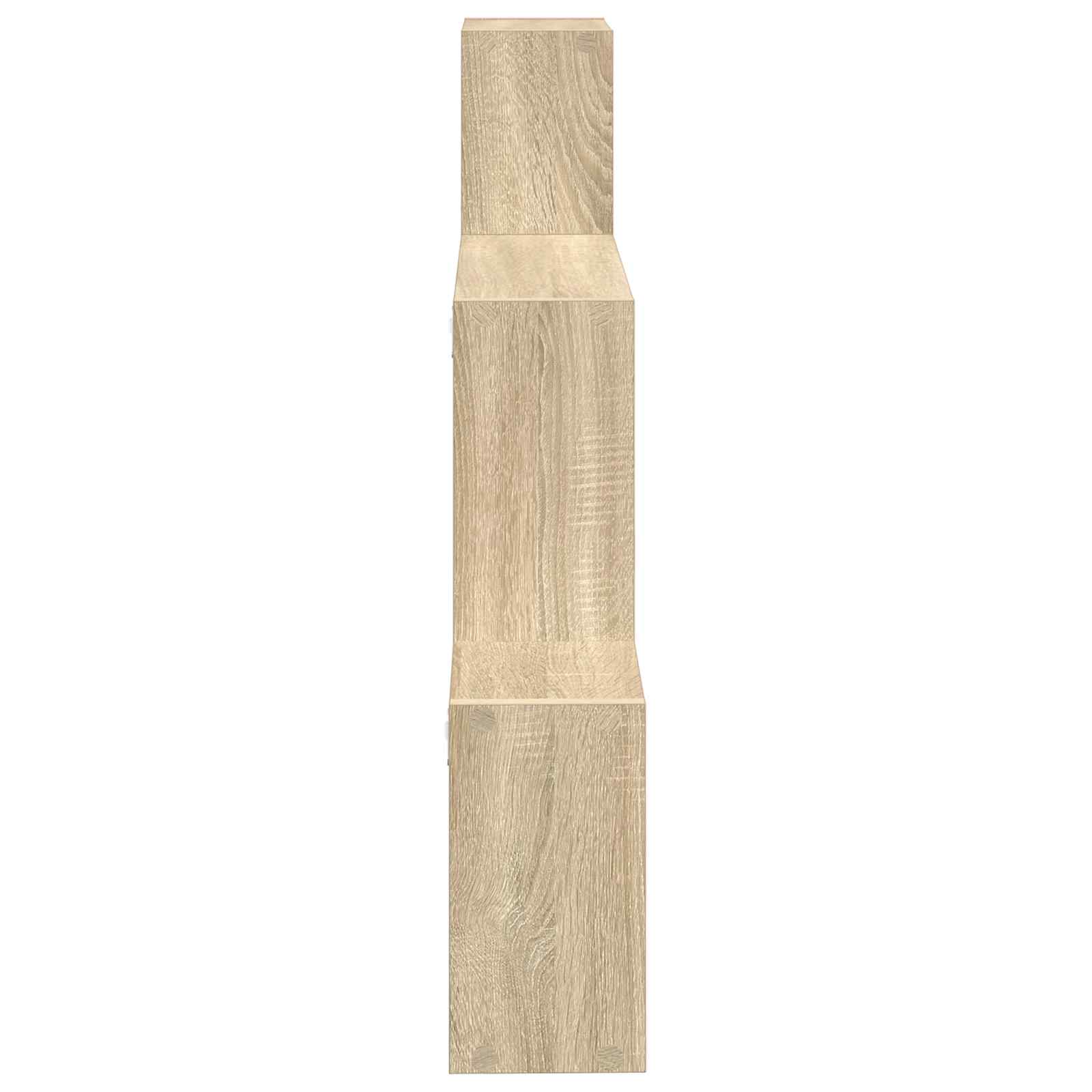 Wall Shelf Wall-Mounted Brown 91.5 x 15 x 76 cm Engineered Wood