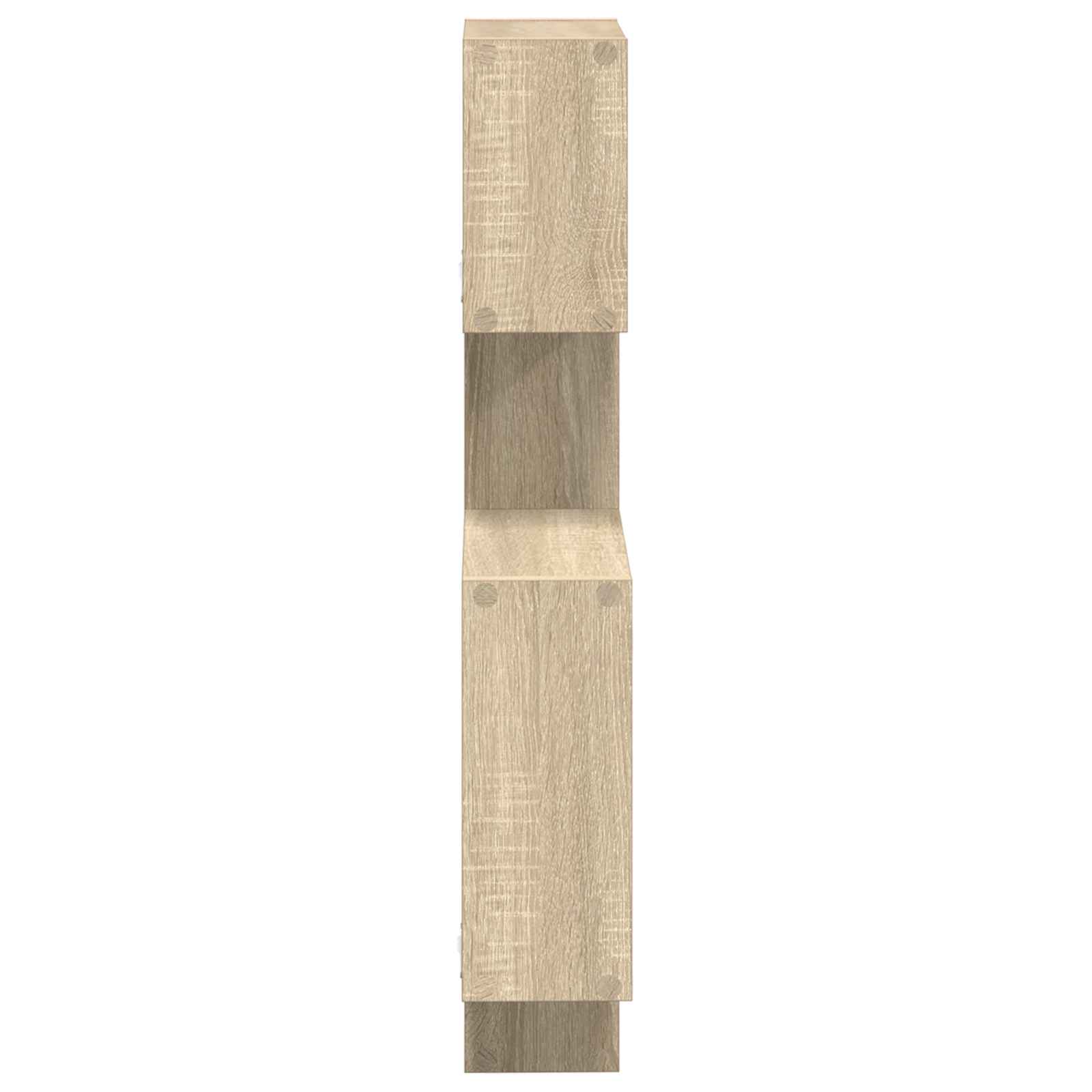Wall Cube Shelves Wall-Mounted Sonoma Oak 64 x 13.5 x 91.5 cm