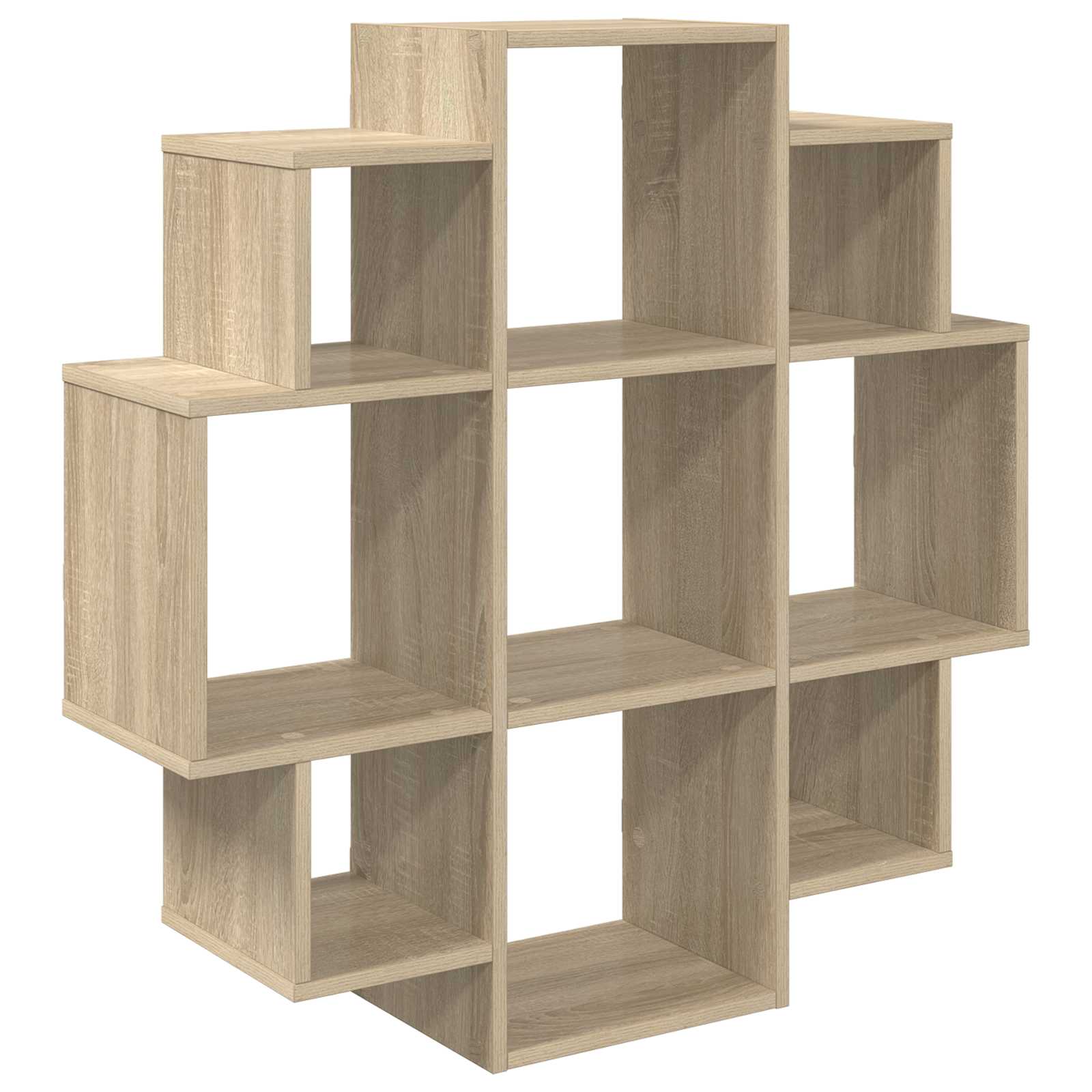 Wall Shelf Sonoma Oak 90 x 25 x 90 cm Engineered Wood