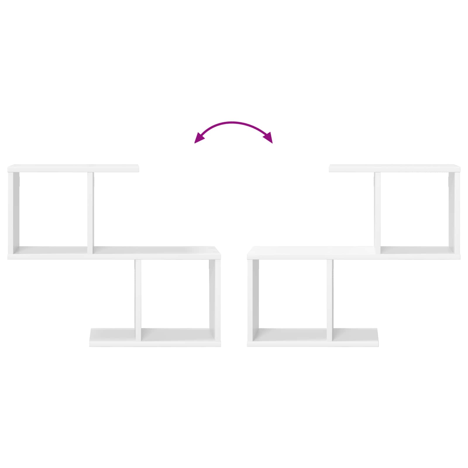 Wall Shelf White 60 x 12 x 50.5 cm Engineered Wood