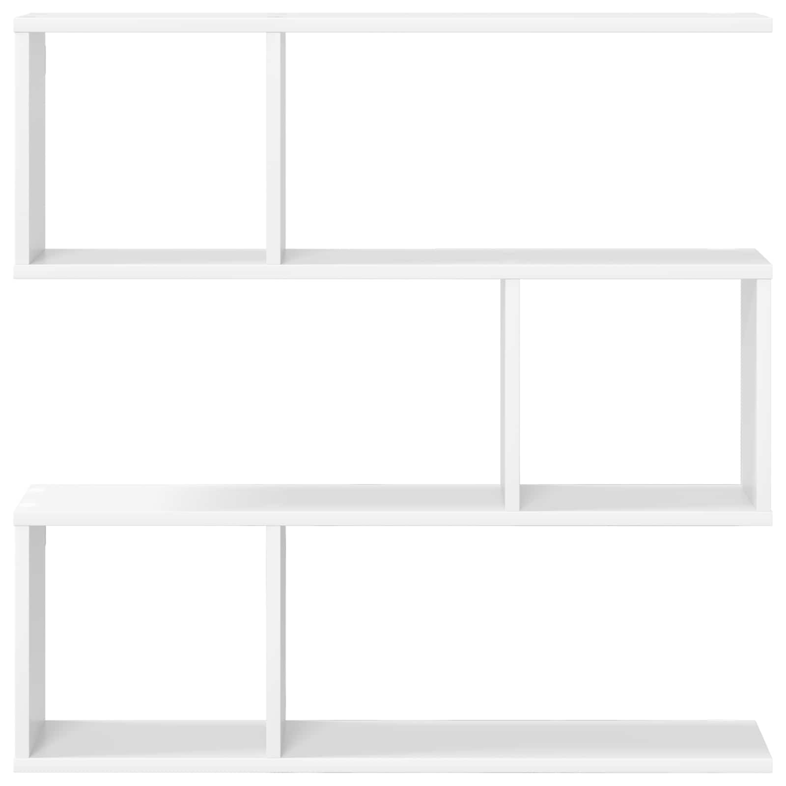 Wall Shelf White 80 x 12 x 79.5 cm Engineered Wood