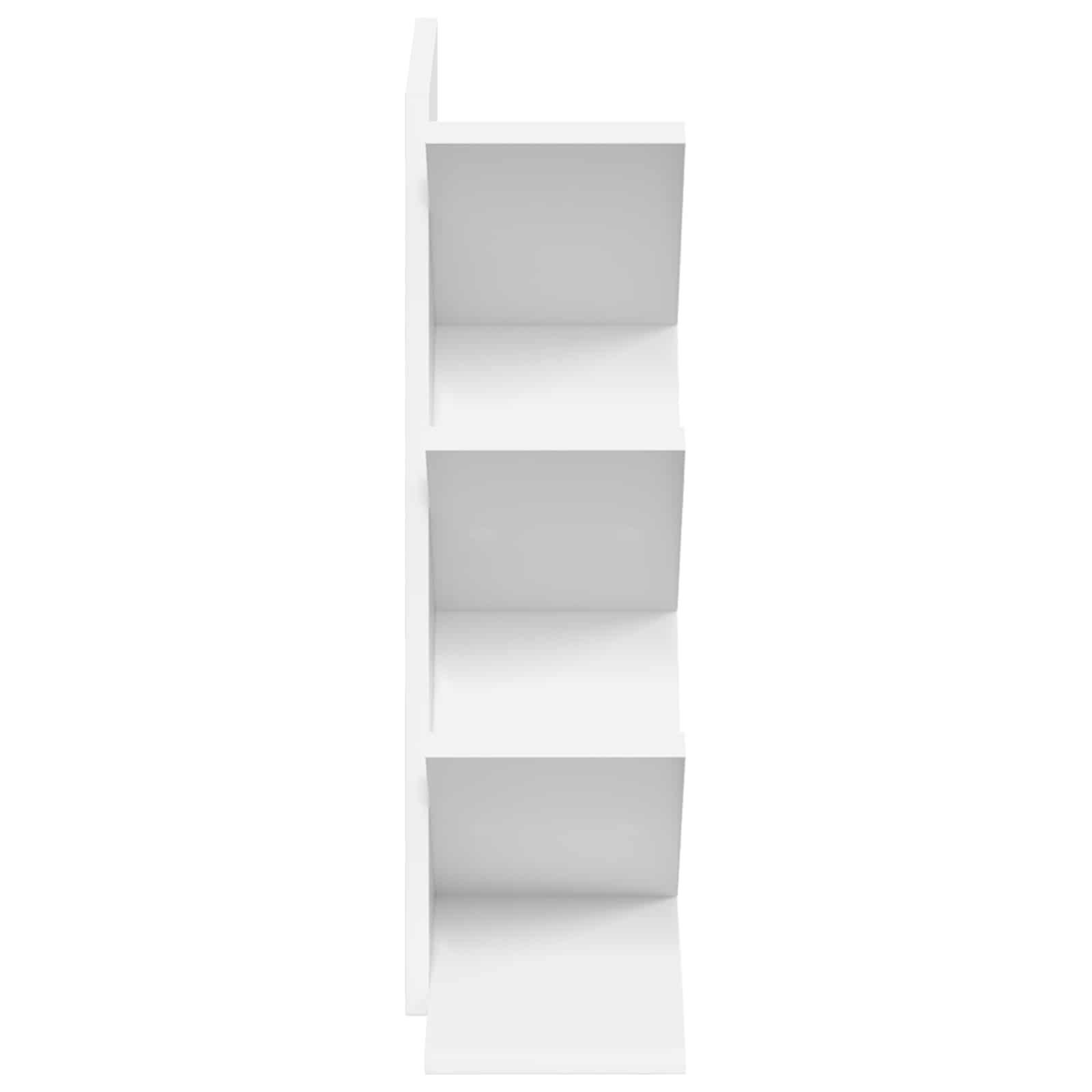 Tree Bookshelf 4-Tier 30 x 18 x 60 cm Engineered Wood White