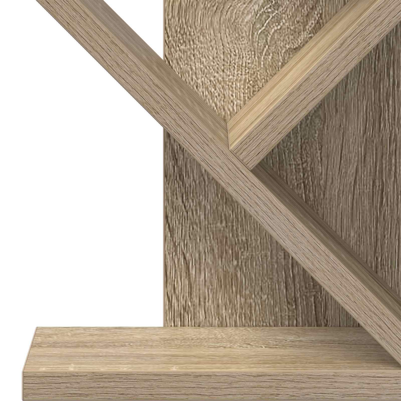 Tree Bookshelf 4-Tier 30 x 18 x 60 cm Engineered Wood