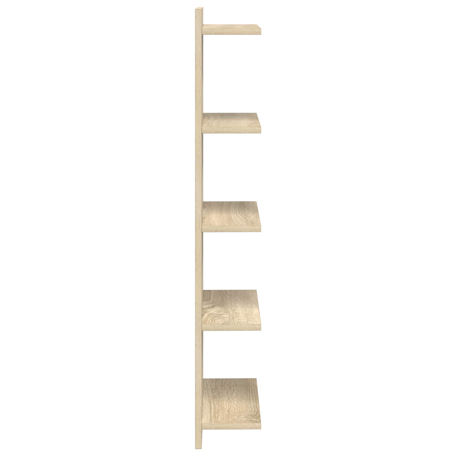 Wall Shelf Sonoma Oak 30 x 15 x 100 cm Engineered Wood