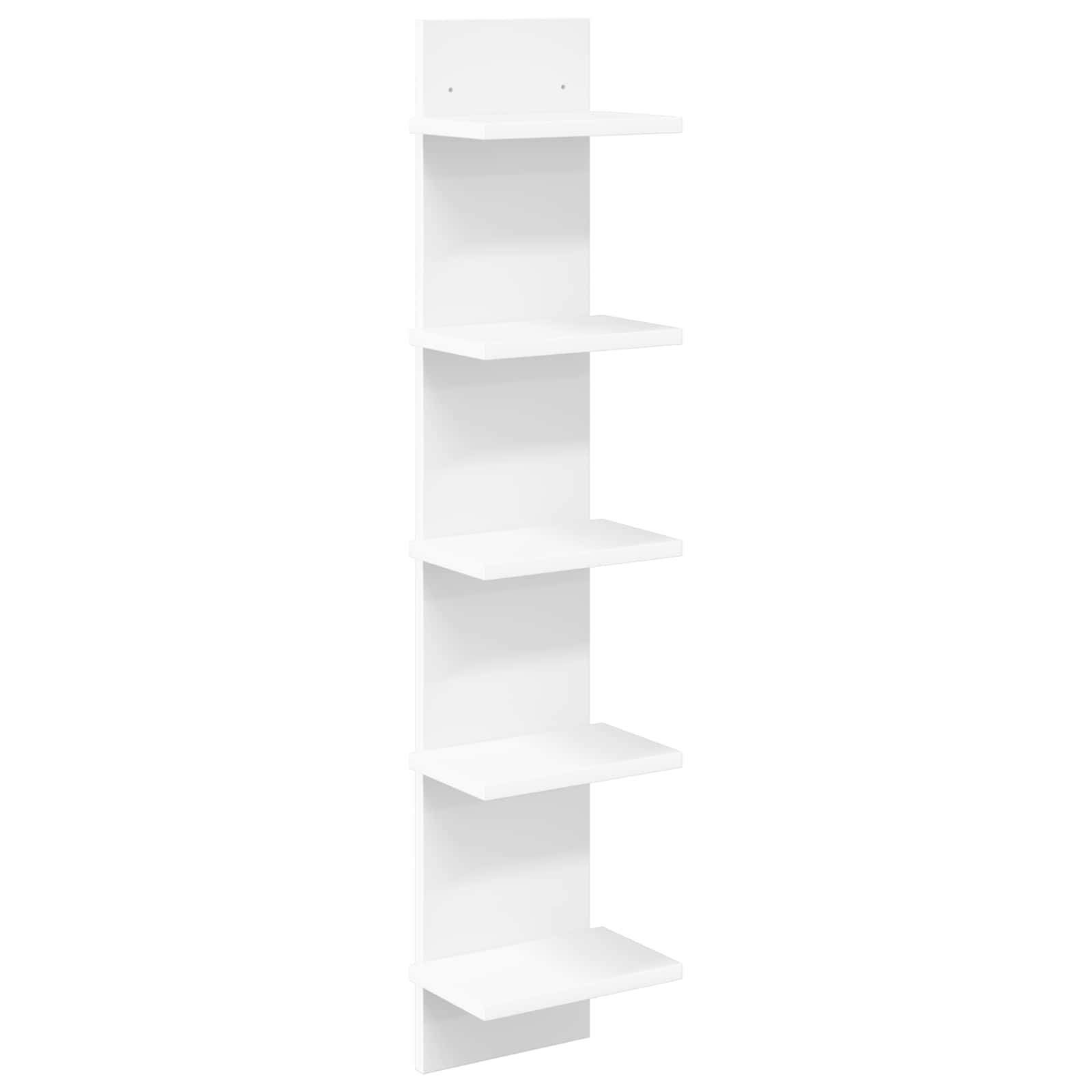 Wall Shelf White 22 x 15 x 100 cm Engineered Wood