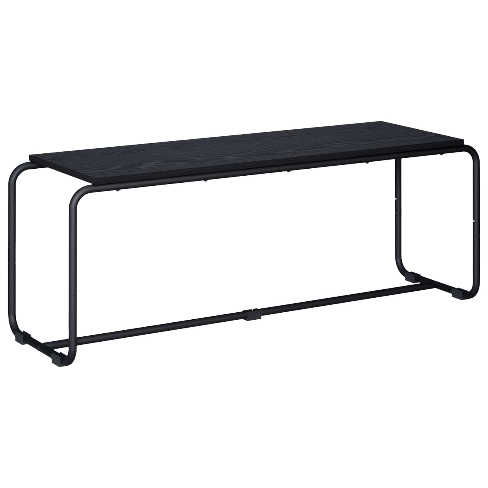TV Stand 113.5 x 35.5 x 42 cm Black Oak Engineered Wood