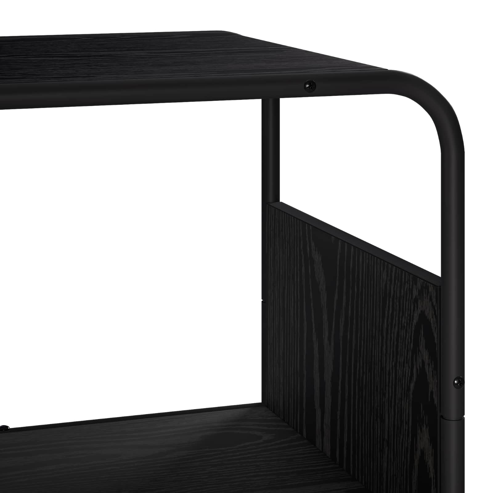 Highboard Black Oak 60 x 37.5 x 144 cm Engineered Wood