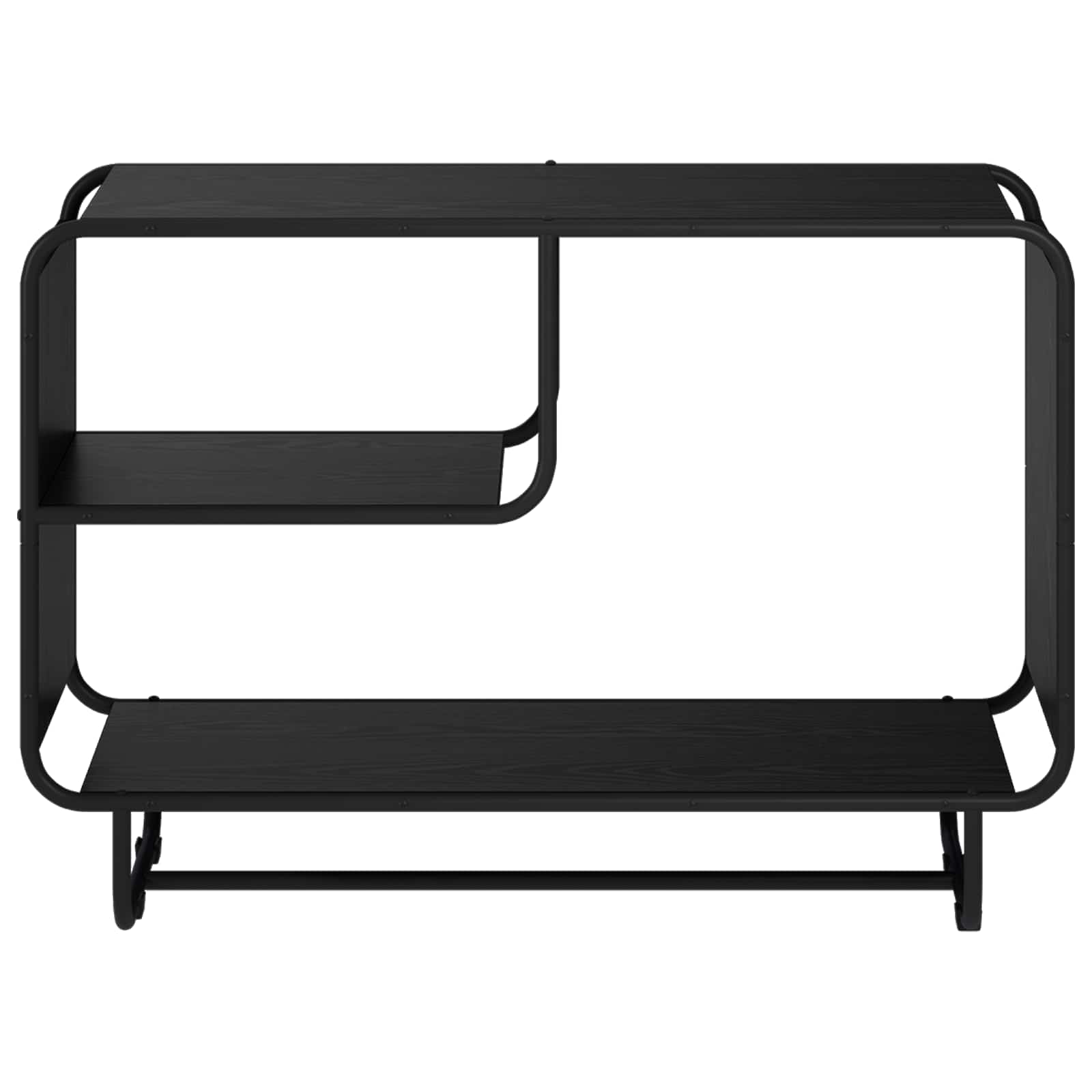Sideboard Black Oak 93.5 x 37.5 x 64.5 cm Engineered Wood