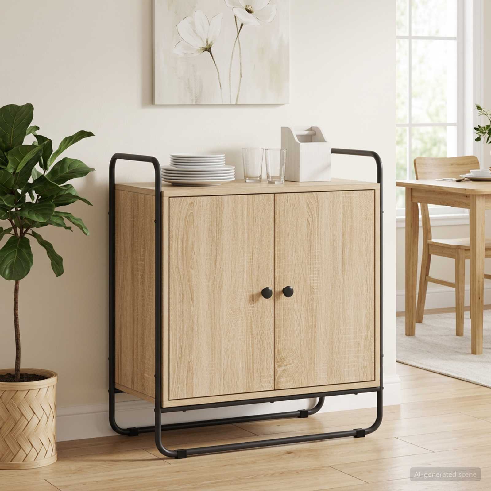 Sideboard Sonoma Oak 68 x 35 x 75 cm Engineered Wood