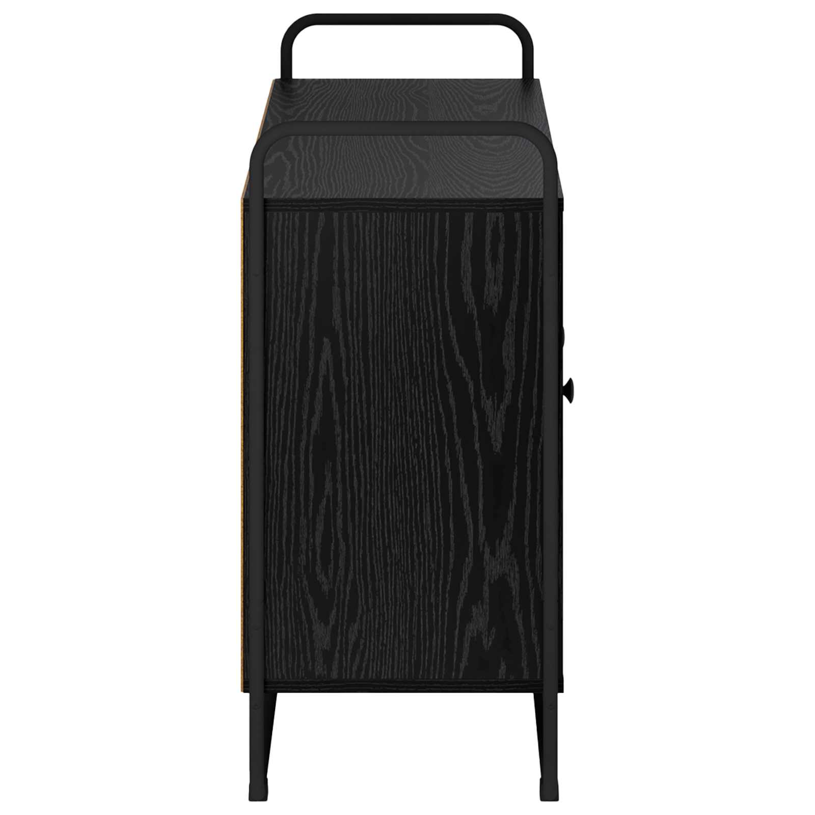 Sideboard Black Oak 102 x 35 x 75 cm Engineered Wood