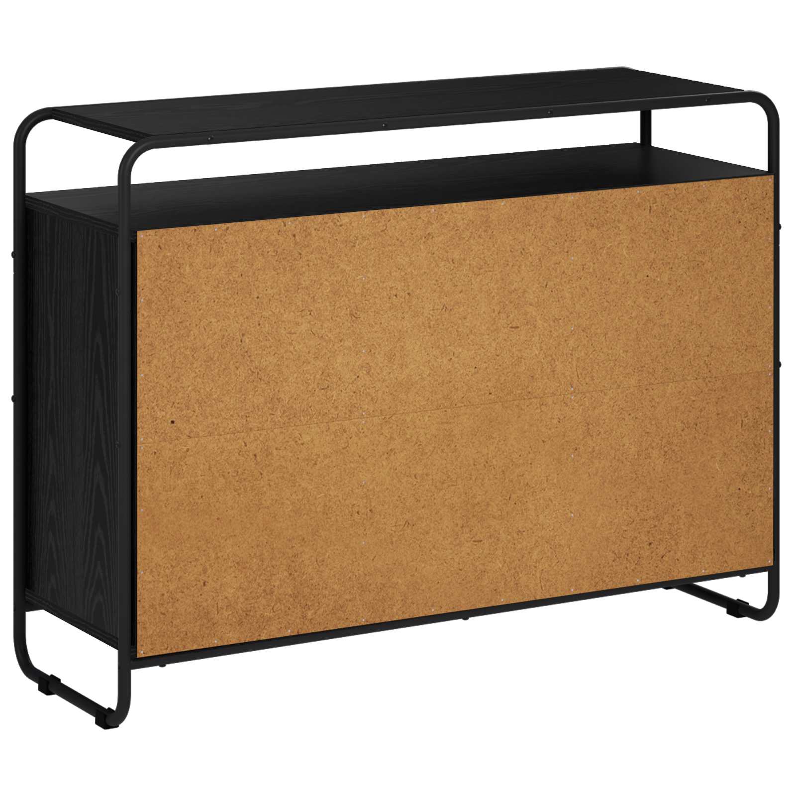 Sideboard Black Oak 102 x 35 x 75 cm Engineered Wood
