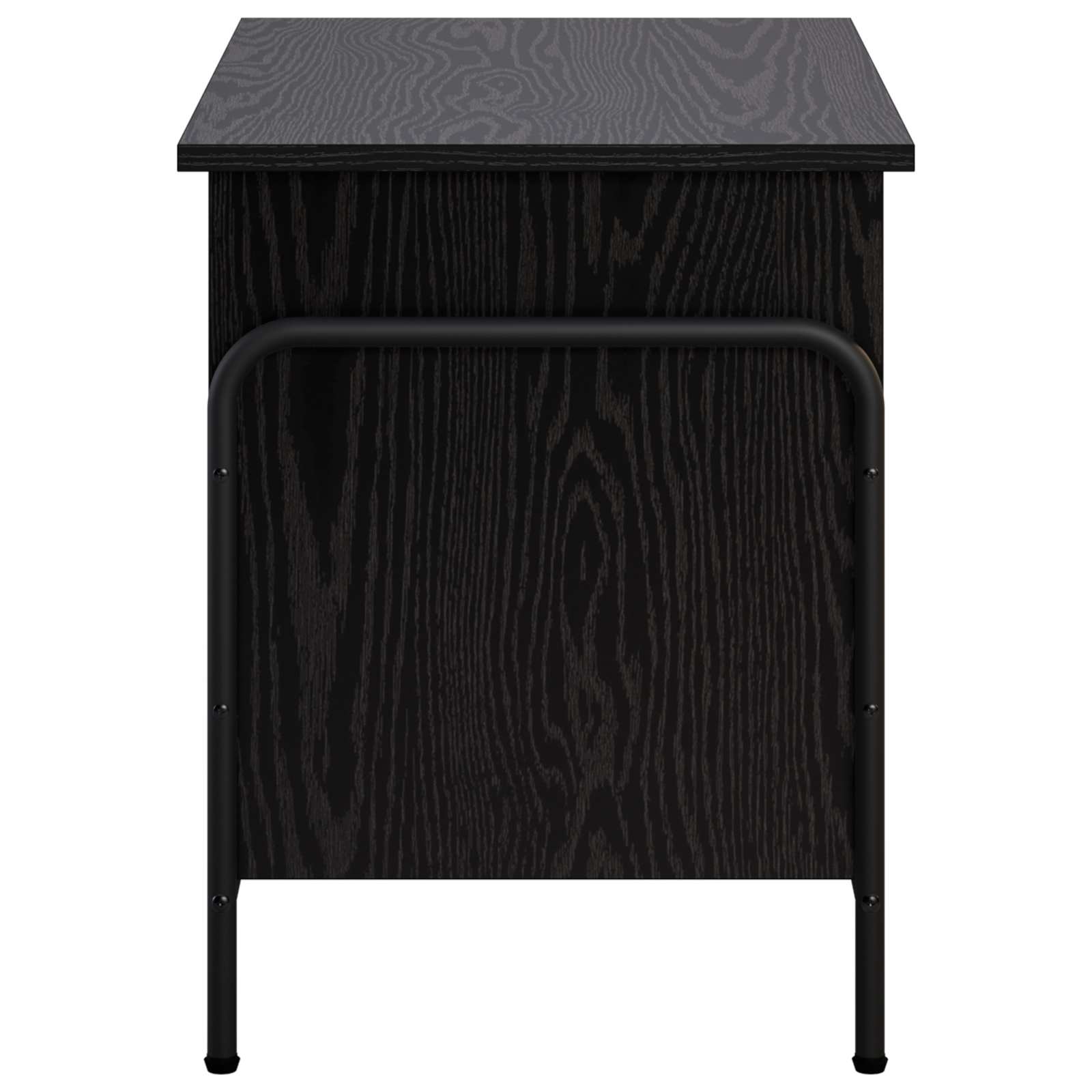 Storage Box Black Oak 80 x 40 x 49.5 cm Engineered Wood