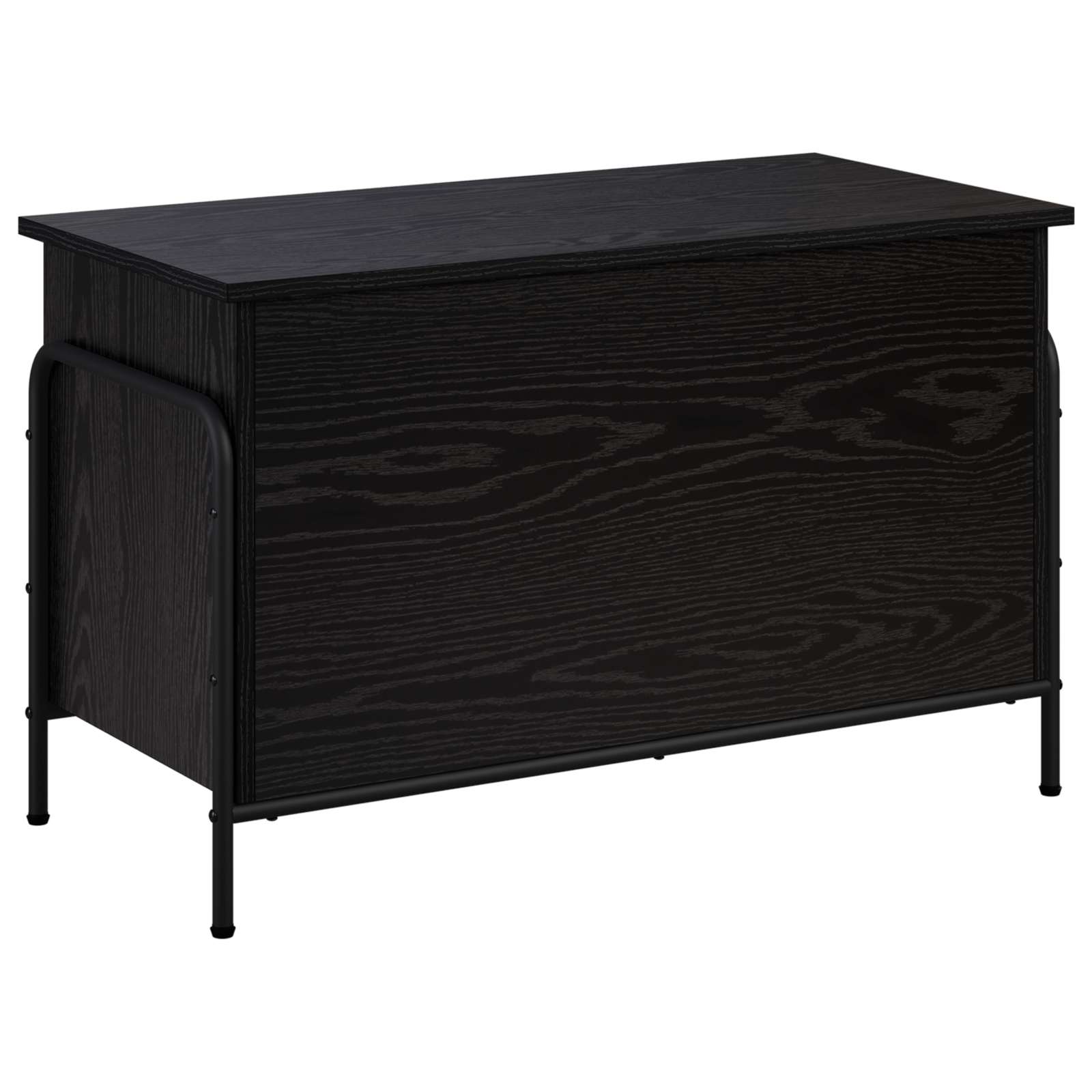 Storage Box Black Oak 80 x 40 x 49.5 cm Engineered Wood