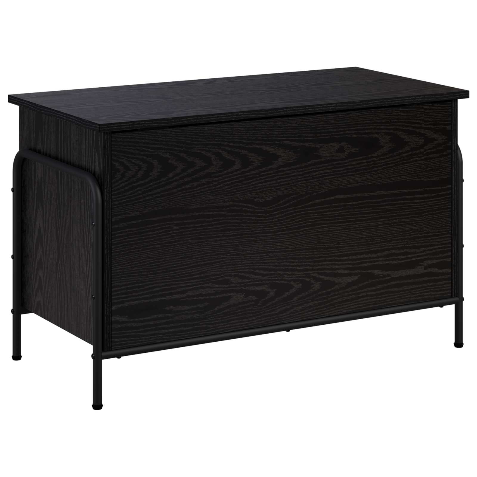 Storage Box Black Oak 80 x 40 x 49.5 cm Engineered Wood