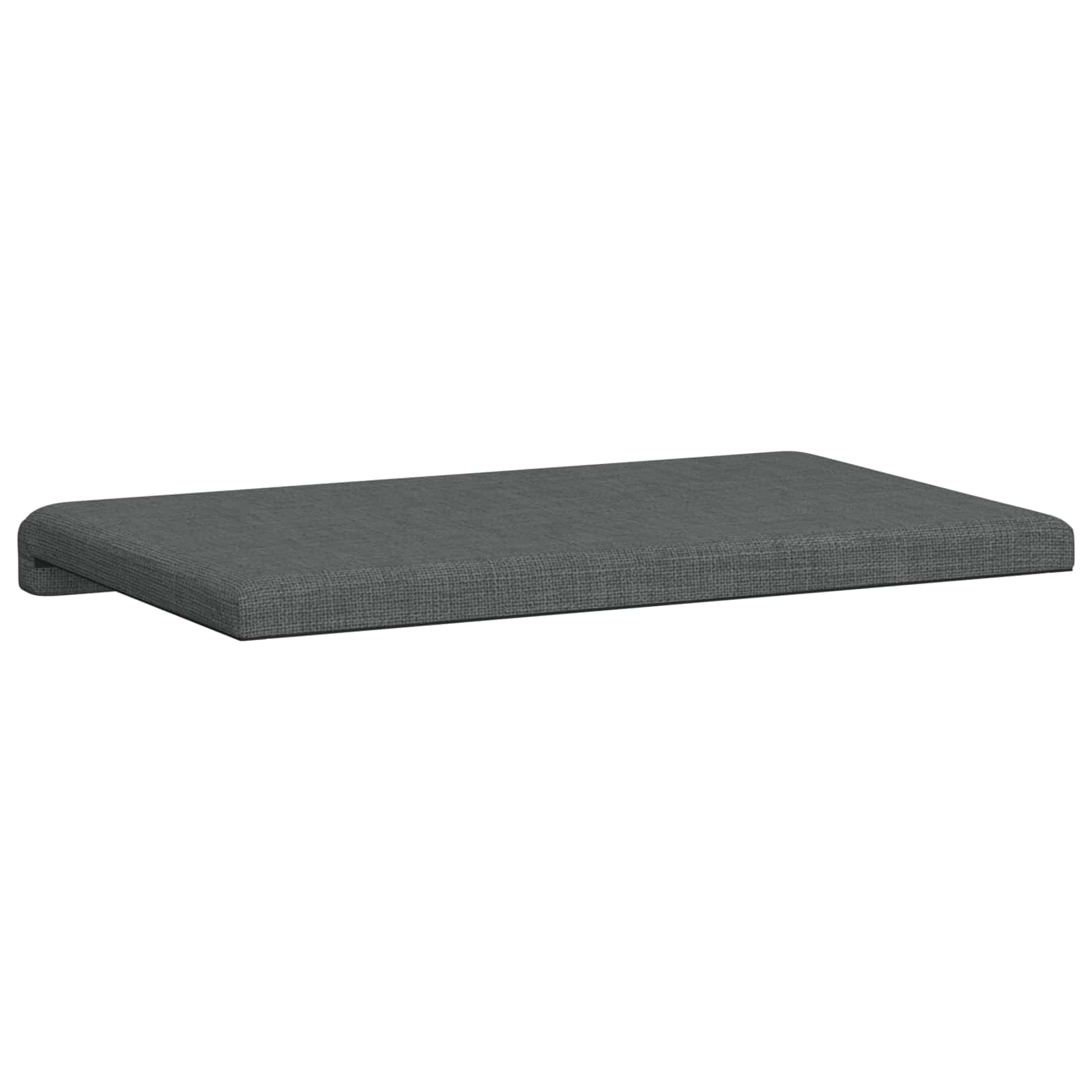 Bench Cushion Fabric Dark Grey Depth 35 cm