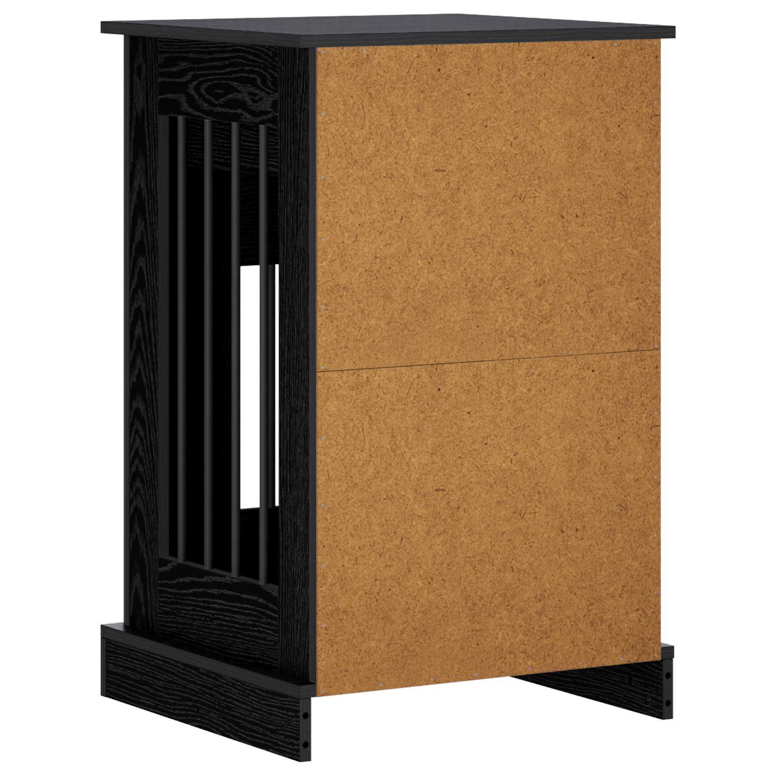 Dog crate furniture Black Oak 50 x 47.5 x 80 cm Engineered Wood