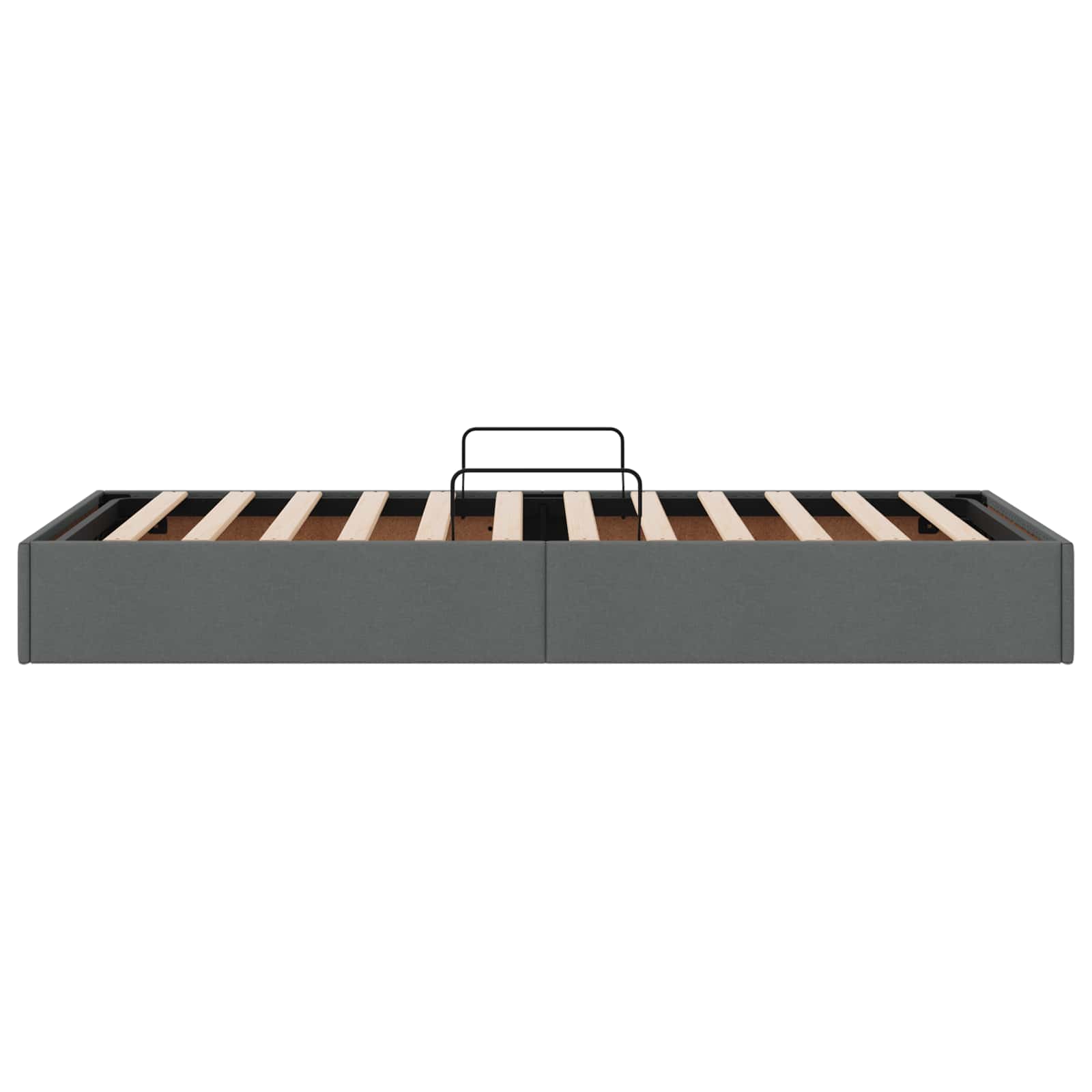 Ottoman Bed Frame with Storage Dark Grey 90 x 190 cm Fabric